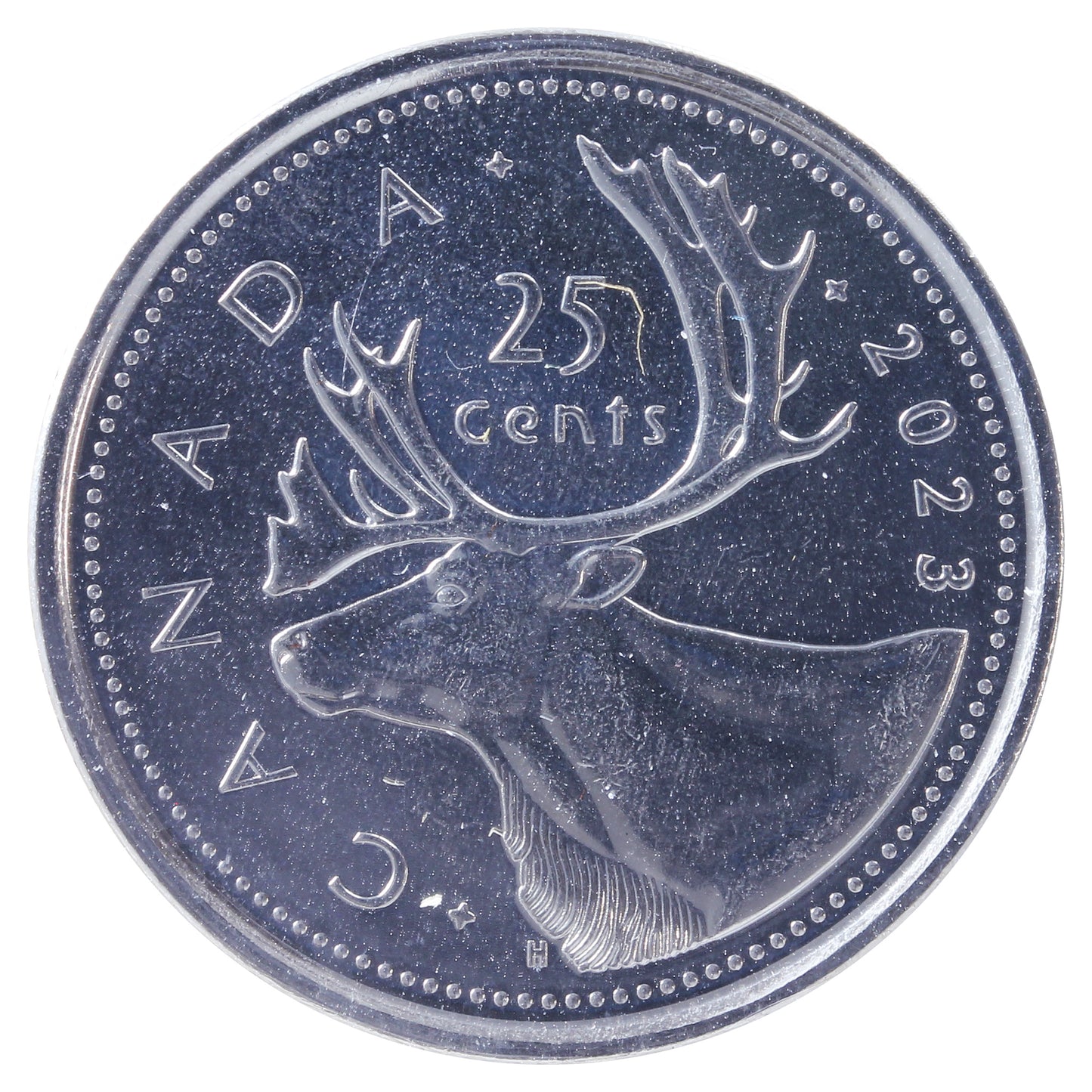 2023 4 Pearls, Caribou Canada 25-cents ICCS Certified MS64