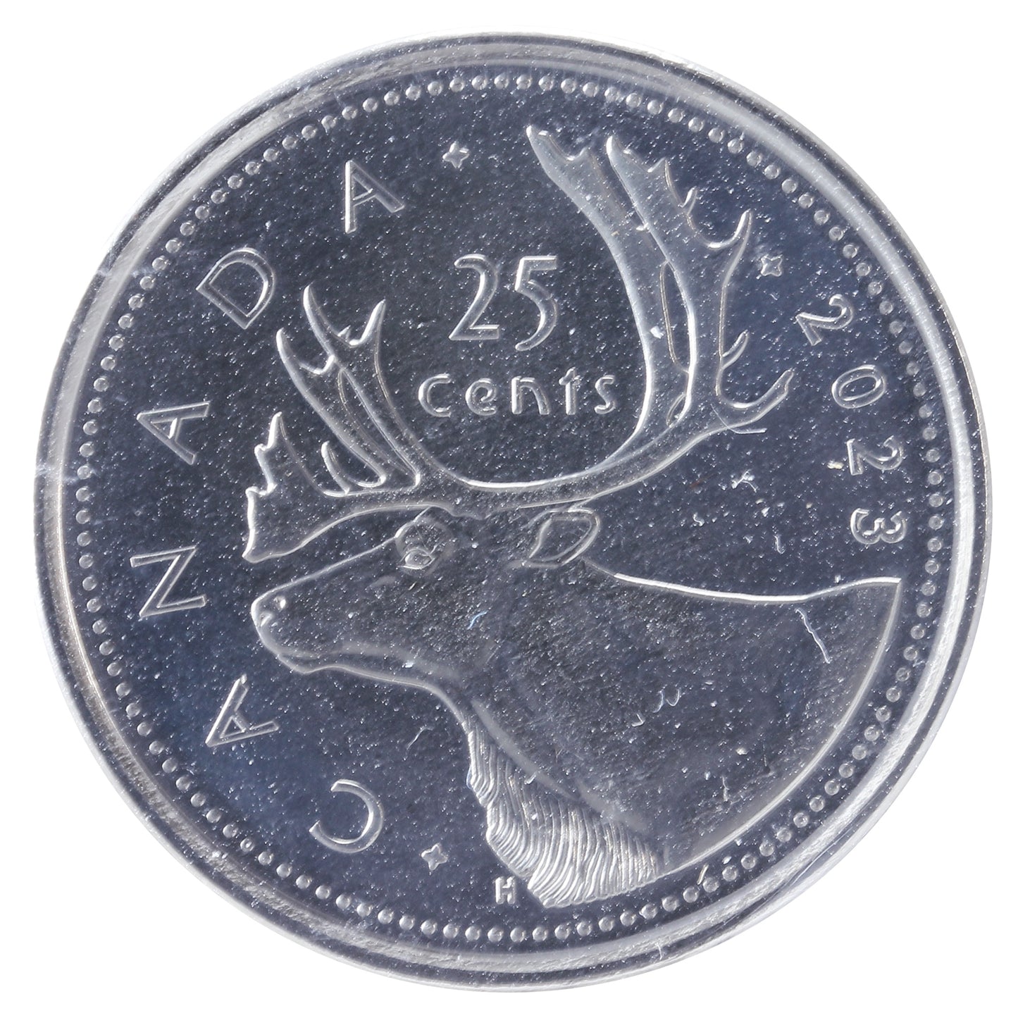 2023 Caribou Canada 25-cents ICCS Certified MS66