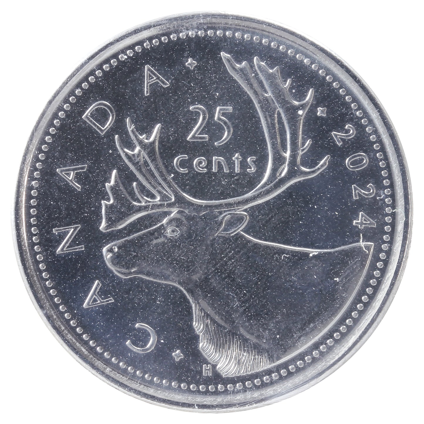 2024 Caribou Canada 25-cents ICCS Certified MS66