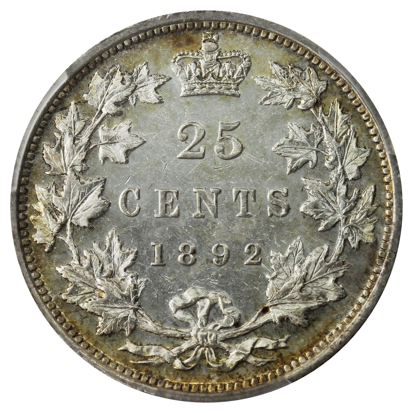 1892 Canada 25-cents PCGS Certified MS-62