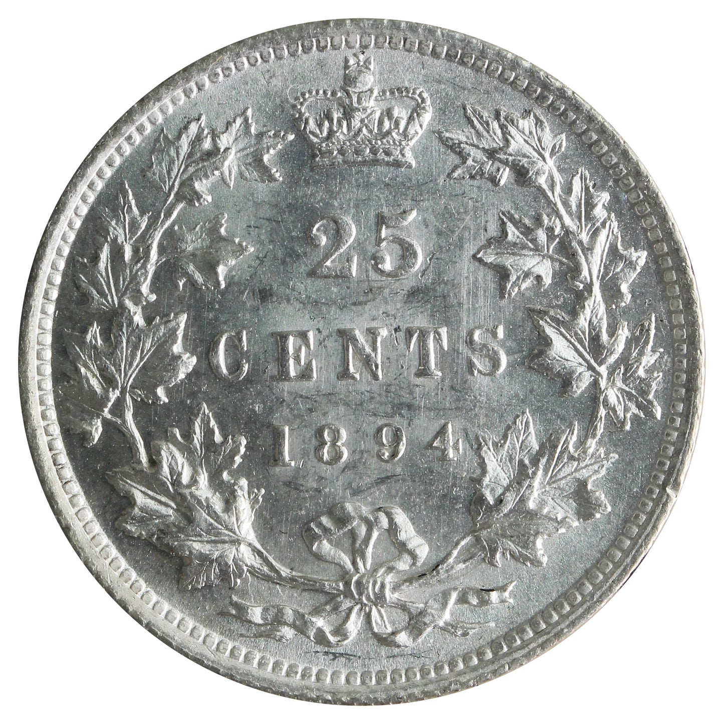 1894 Canada 25-cents ICCS Certified MS-63 (XHT 088)