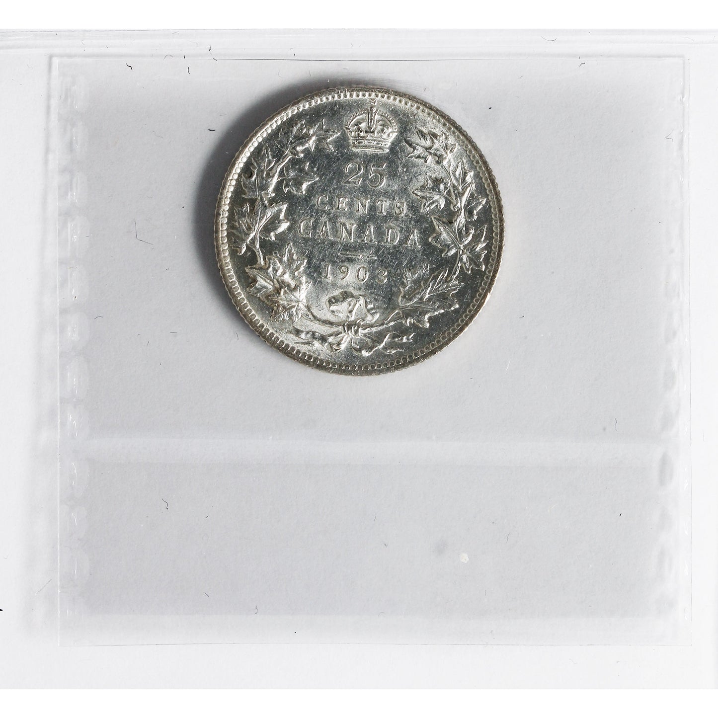 1903 Canada 25-cents ICCS Certified AU-55