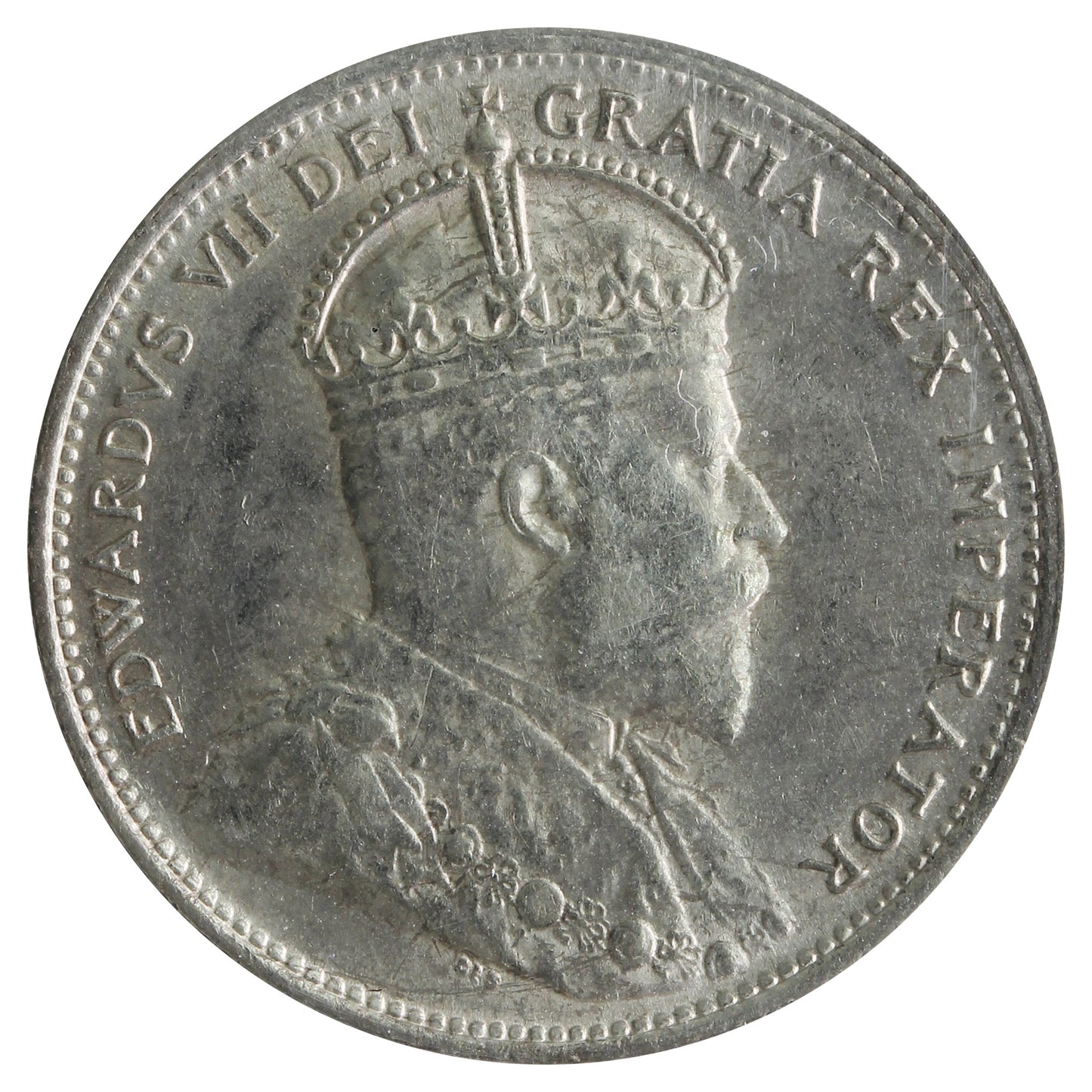 1905 Canada 25-cents ICCS Certified AU-55