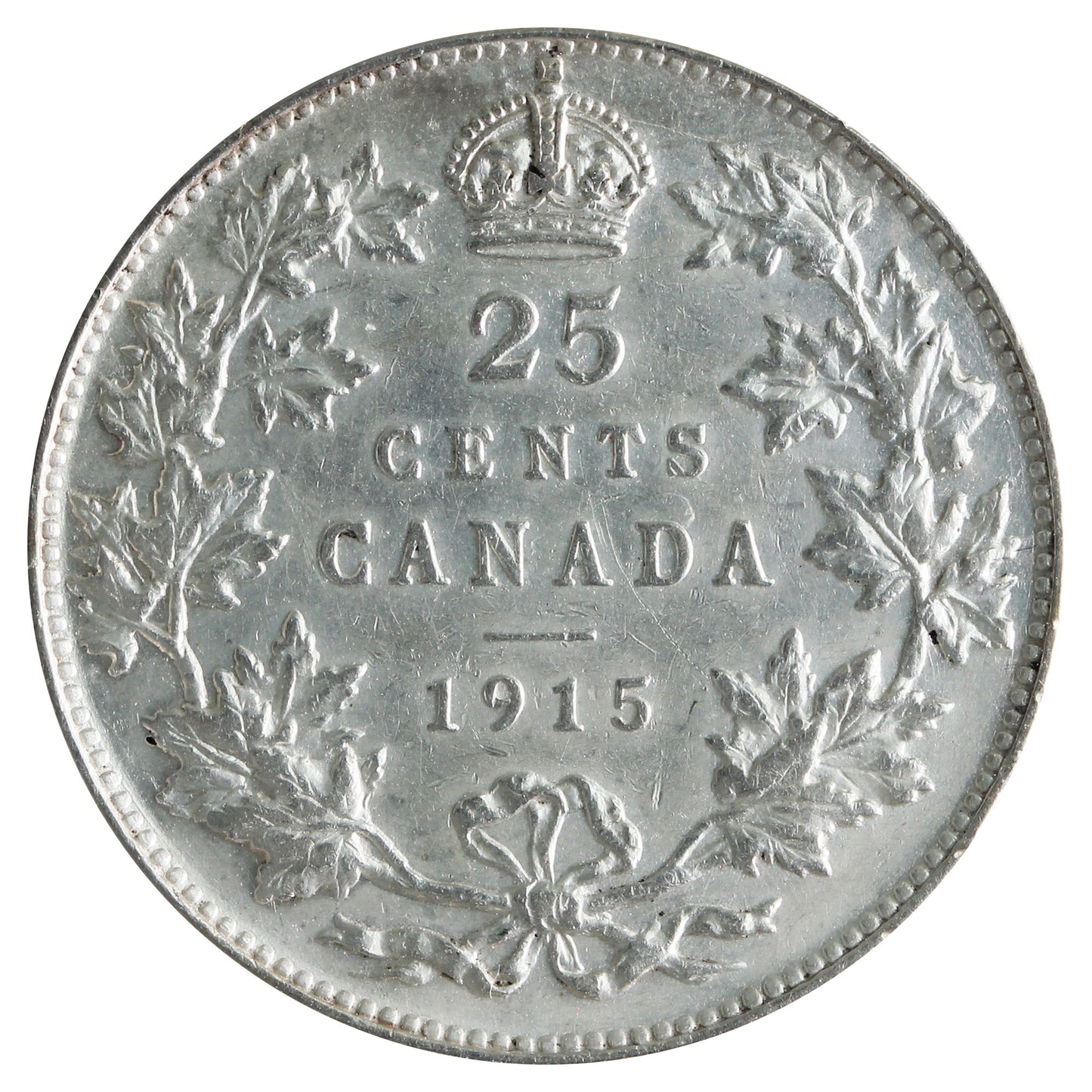1915 Canada 25-cents ICCS Certified VF30