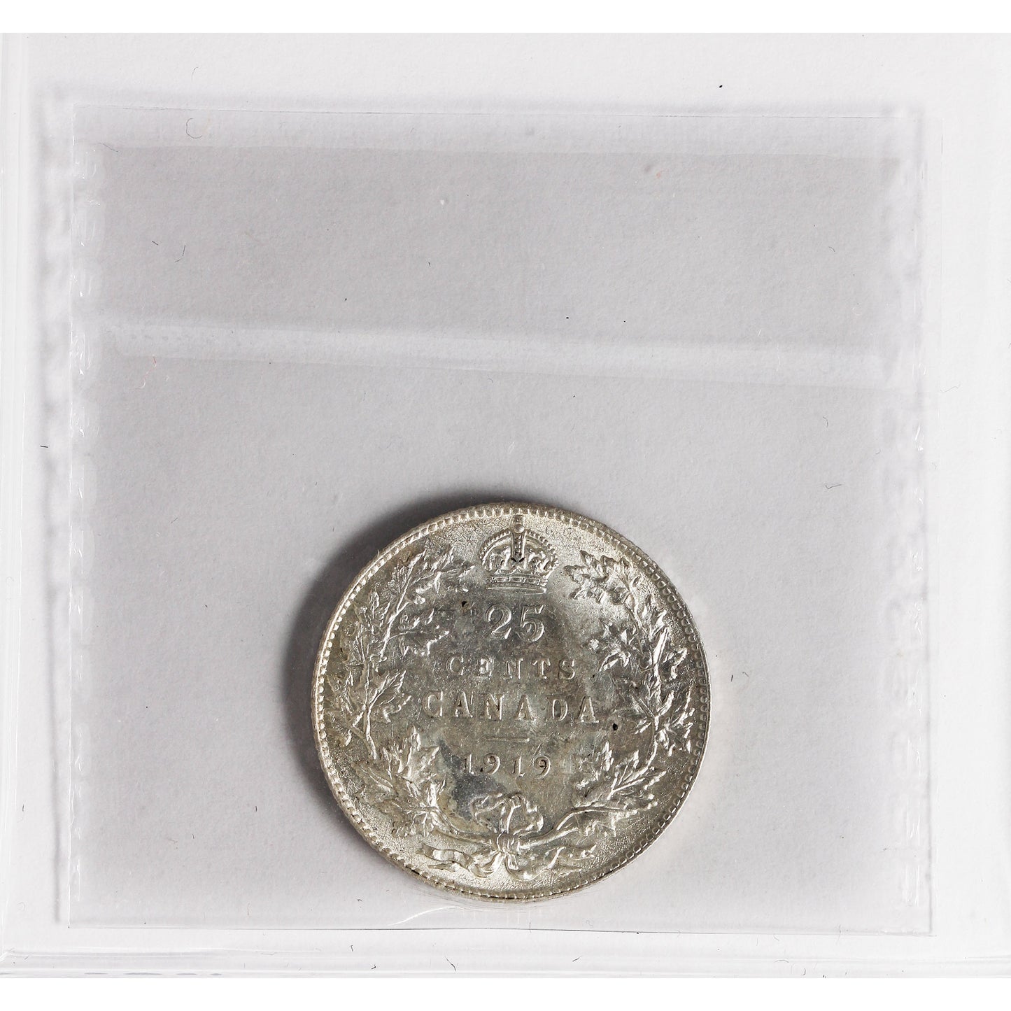 1919 Canada 25-cents ICCS Certified MS-63 (XVR 181)