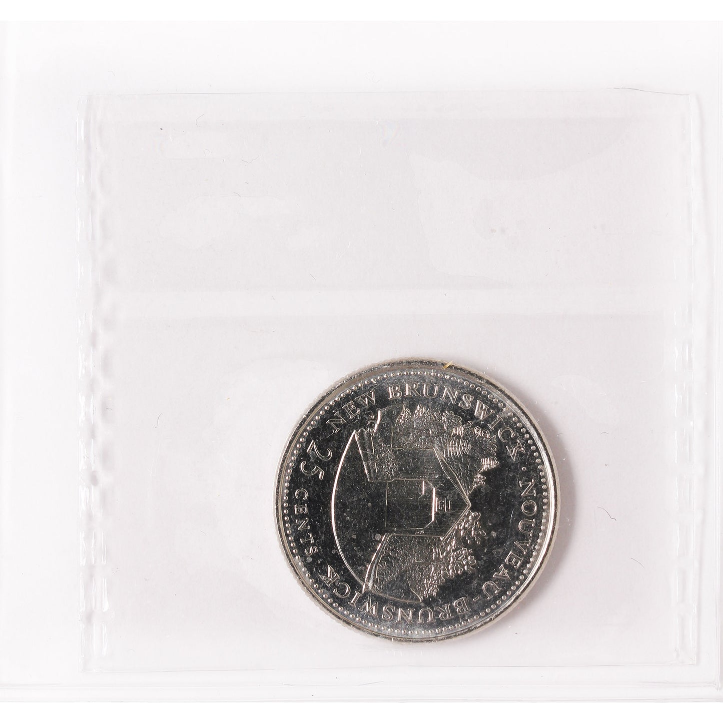 1992 NB Rotated Dies 90 Degrees Canada 25-cents ICCS Certified MS64