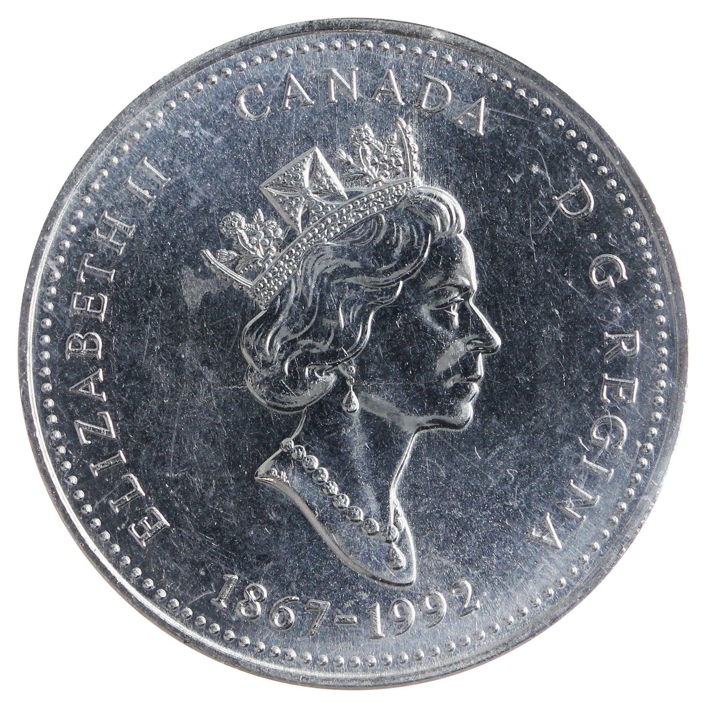1992 Newfoundland Canada 25-cents ICCS Certified MS64