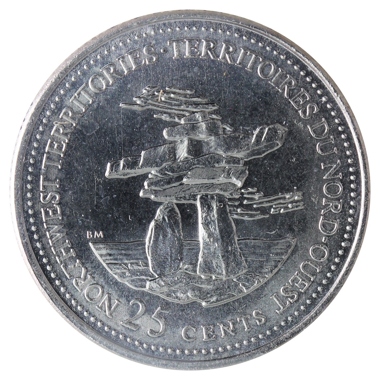 1992 NWT Canada 25-cents ICCS Certified MS64