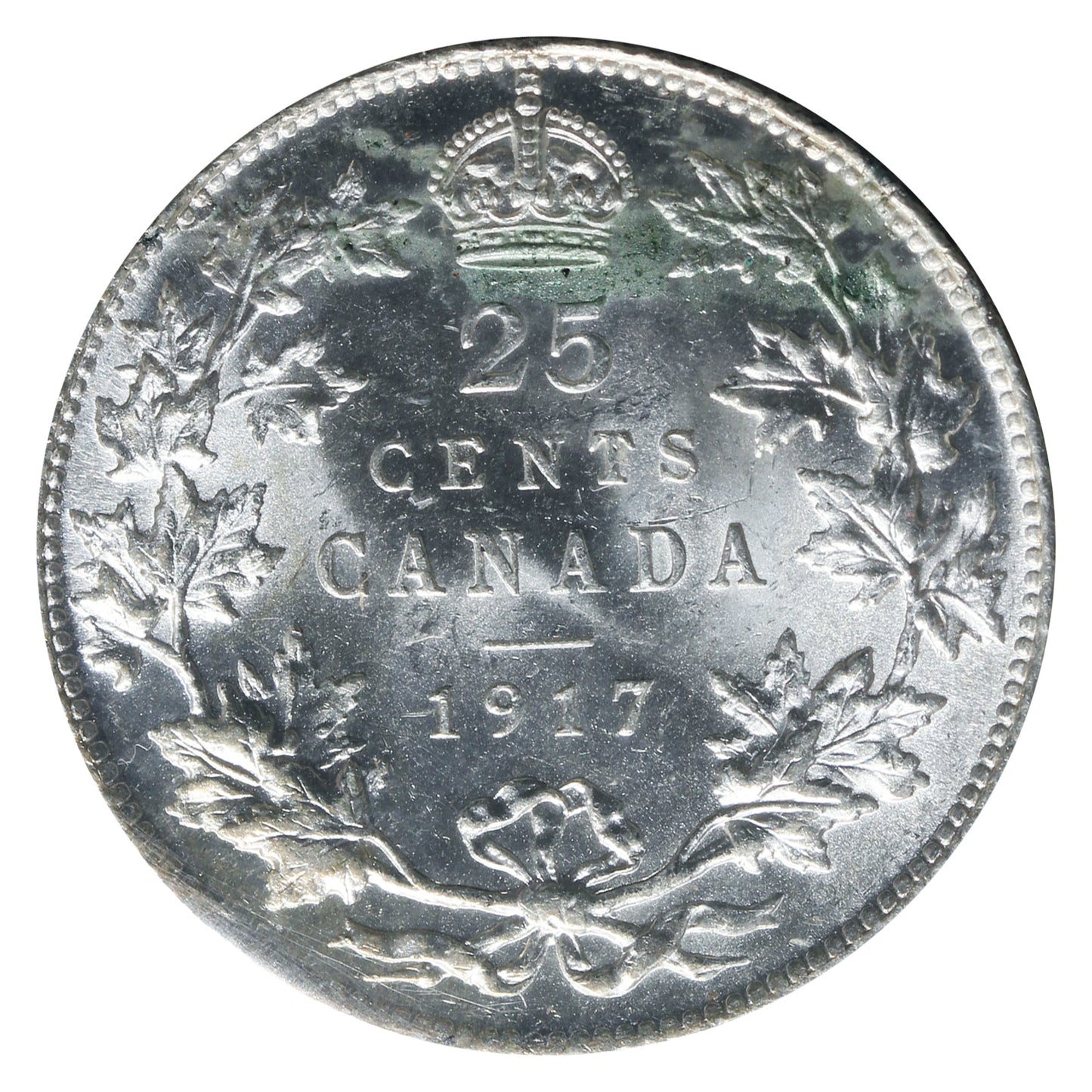 1917 Canada 25-cents ICCS Certified MS63 (CB 512)