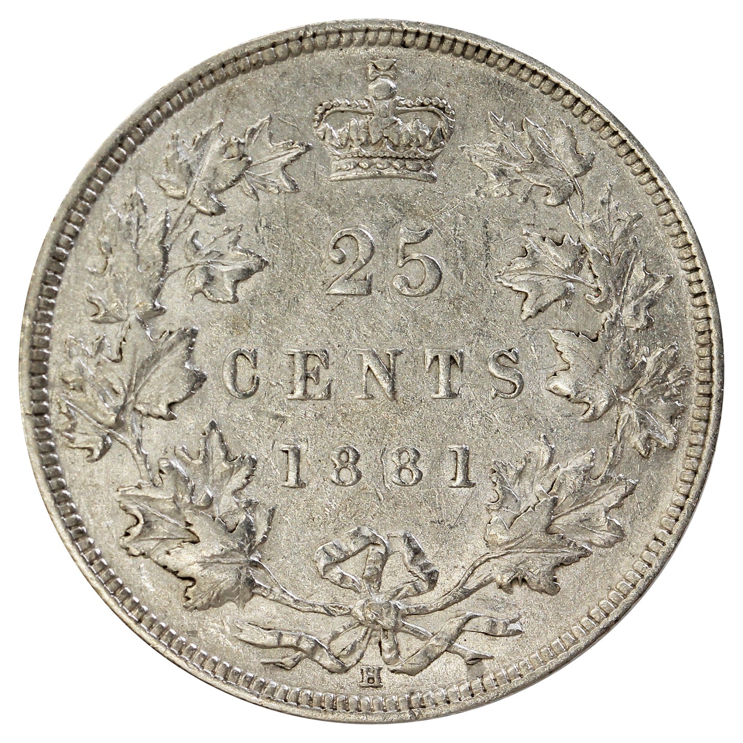 1881H Canada 25-cents Extra Fine (EF-40) $