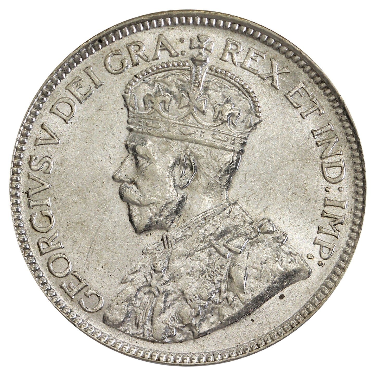 1928 Canada 25-cents Almost Uncirculated (AU-50) $