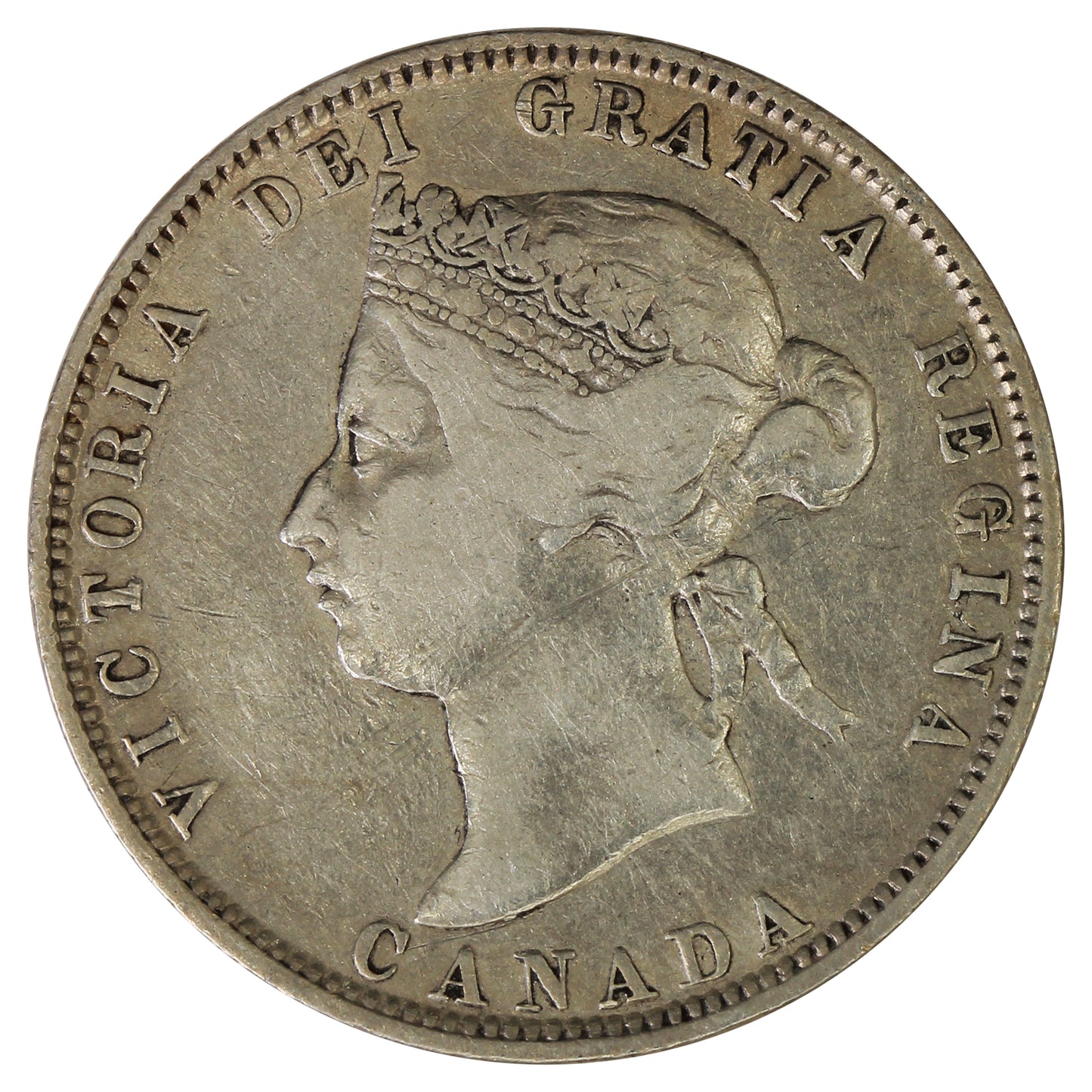 1875H Canada 25-cents F-VF (F15) $