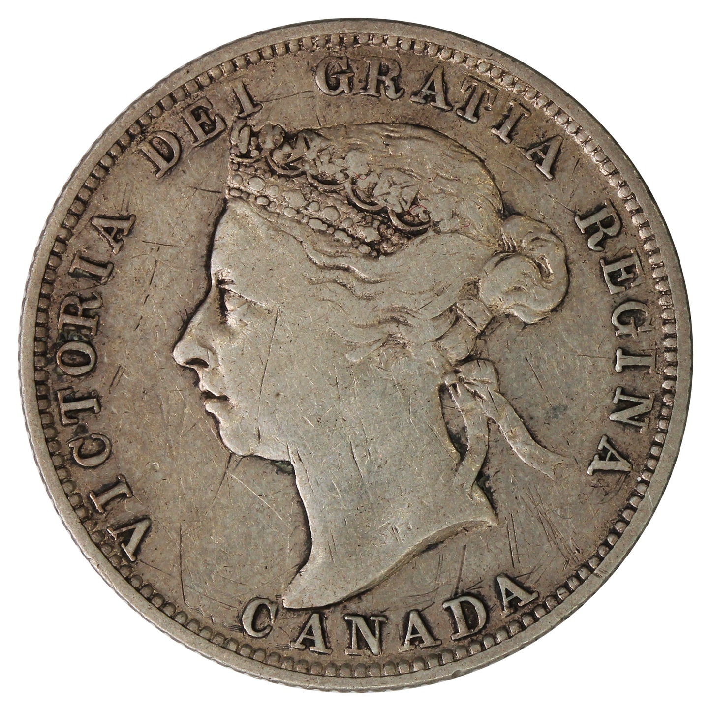 1887 Canada 25-cents Very Fine (VF20) $