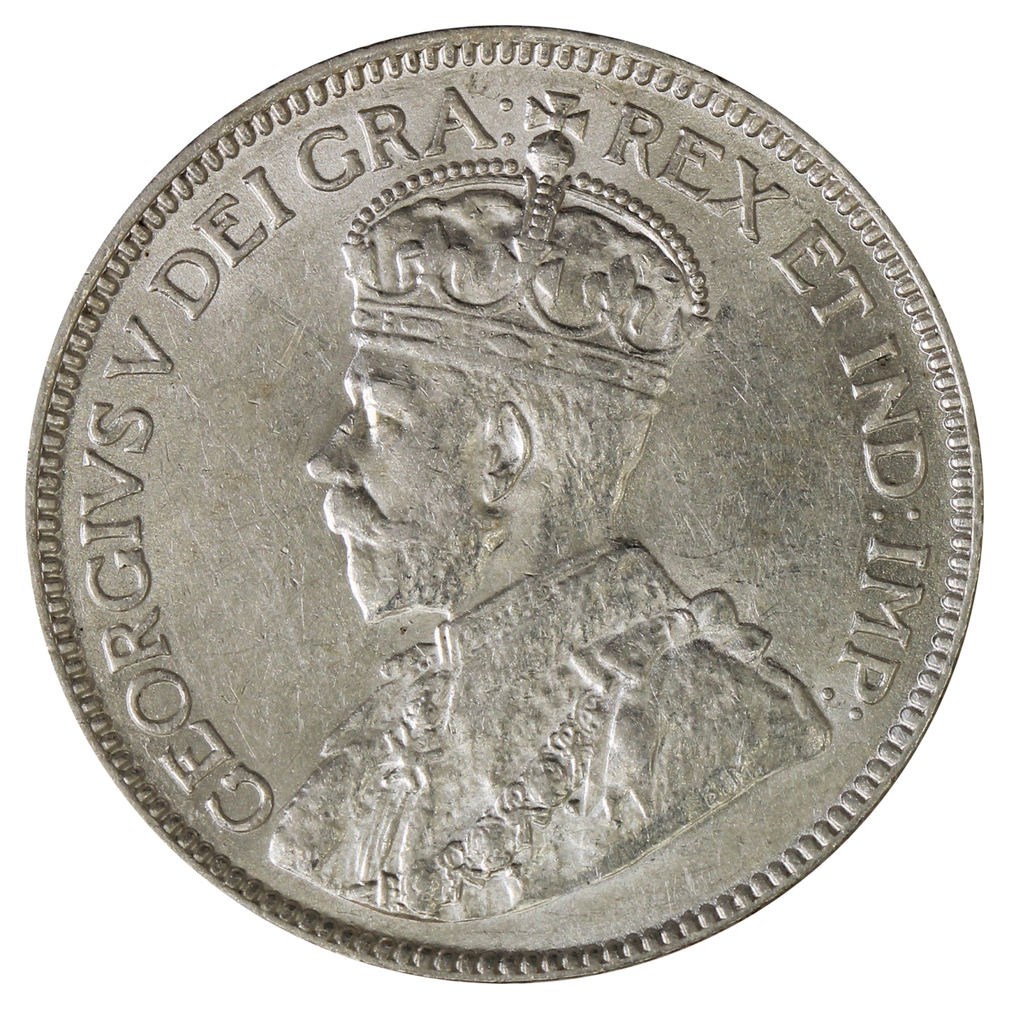 1914 Canada 25-cents Almost Uncirculated (AU50) $