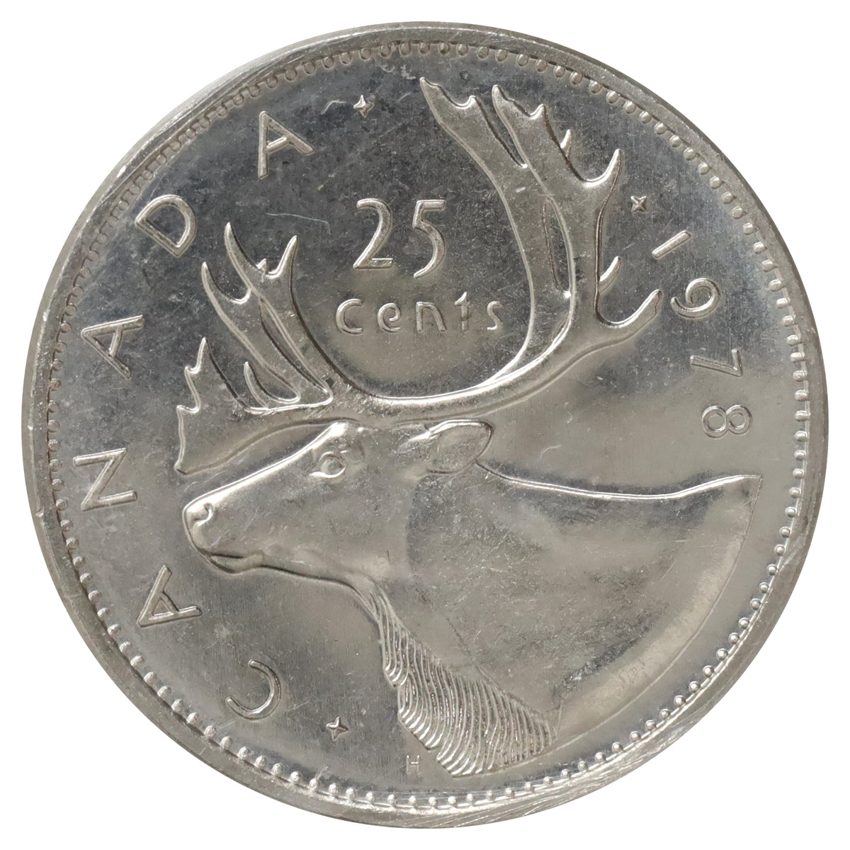1978 Large Denticles Canada 25-cents ICCS Certified MS66