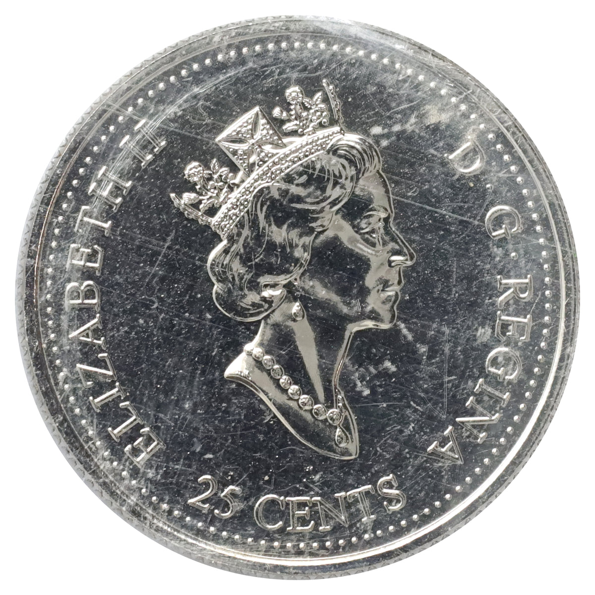 1999 March Canada 25-cents ICCS Certified MS66