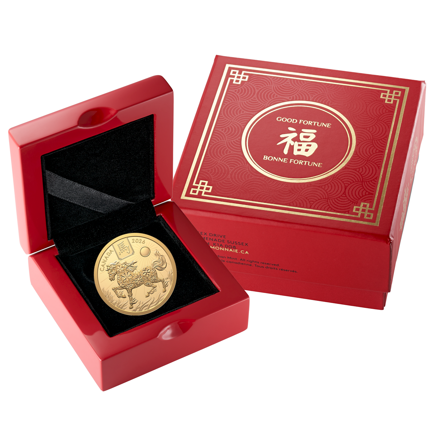 2026 Canada $100 Lunar Year of the Horse 1/2 oz. Pure Gold (No Tax)