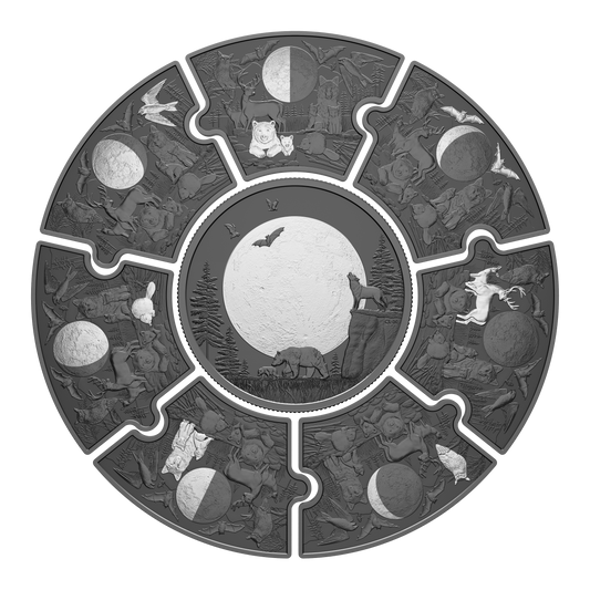 2025 Canada Moon Phases Fine Silver Puzzle Coin Set (No Tax)