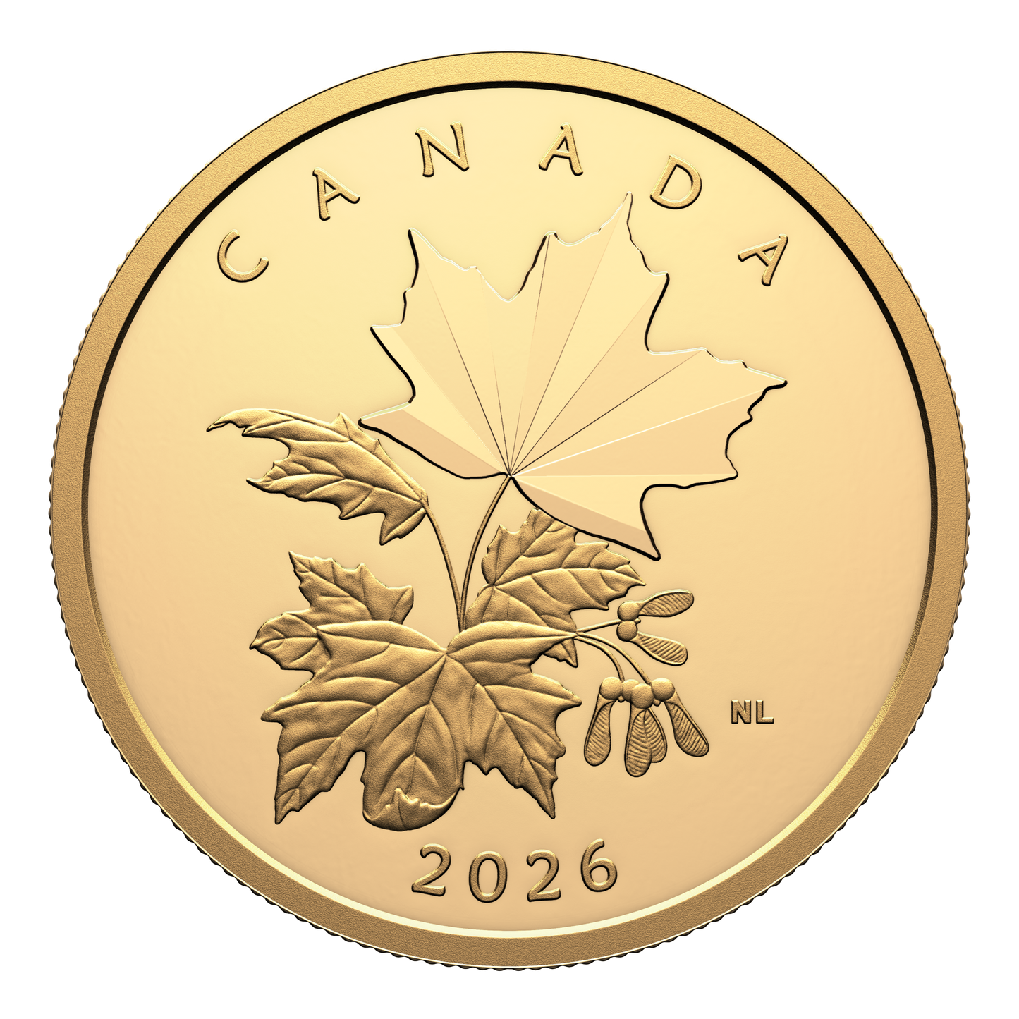 2026 Canada $200 Multifaceted Maple Leaves Pure Gold (No Tax)