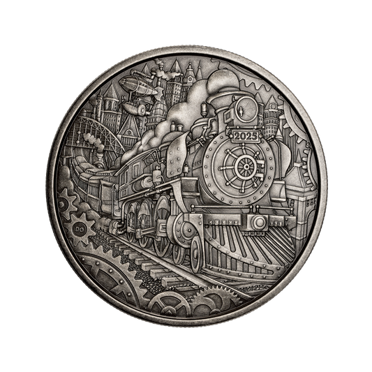 2025 Canada $50 A Whimsical Tale - Steam Locomotive Fine Silver (No Tax)