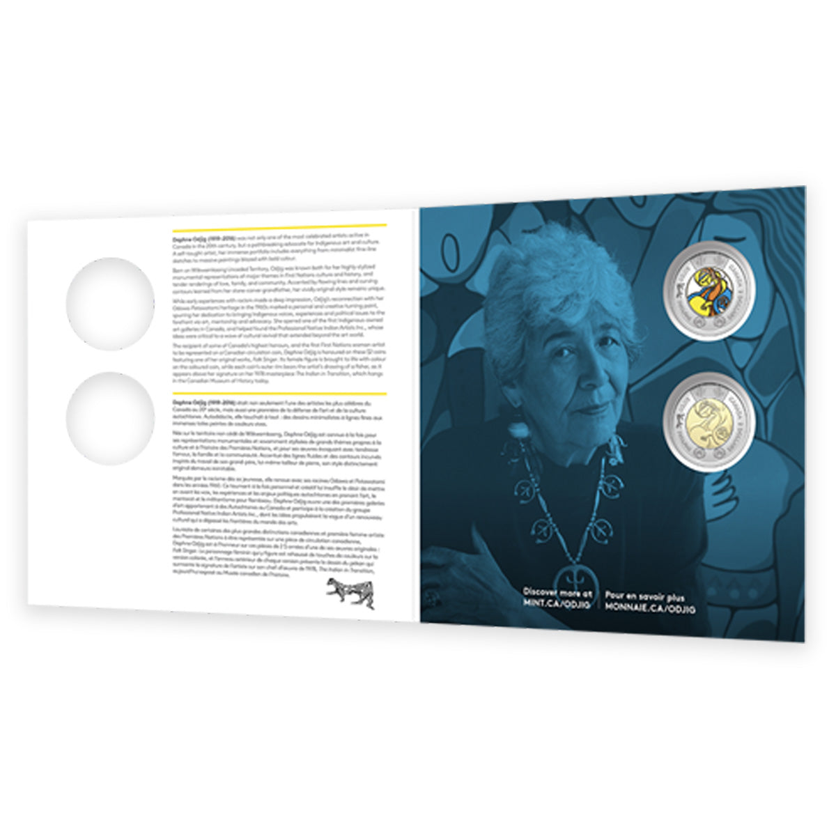 2025 Canada Celebrating the Life and Art of Daphne Odjig Commemorative Collector Keepsake Card
