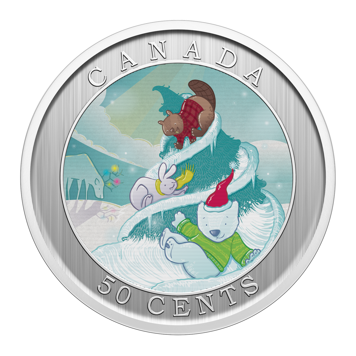 2025 Canada 50-cent Whimsical Holiday Tree Lenticular Coin