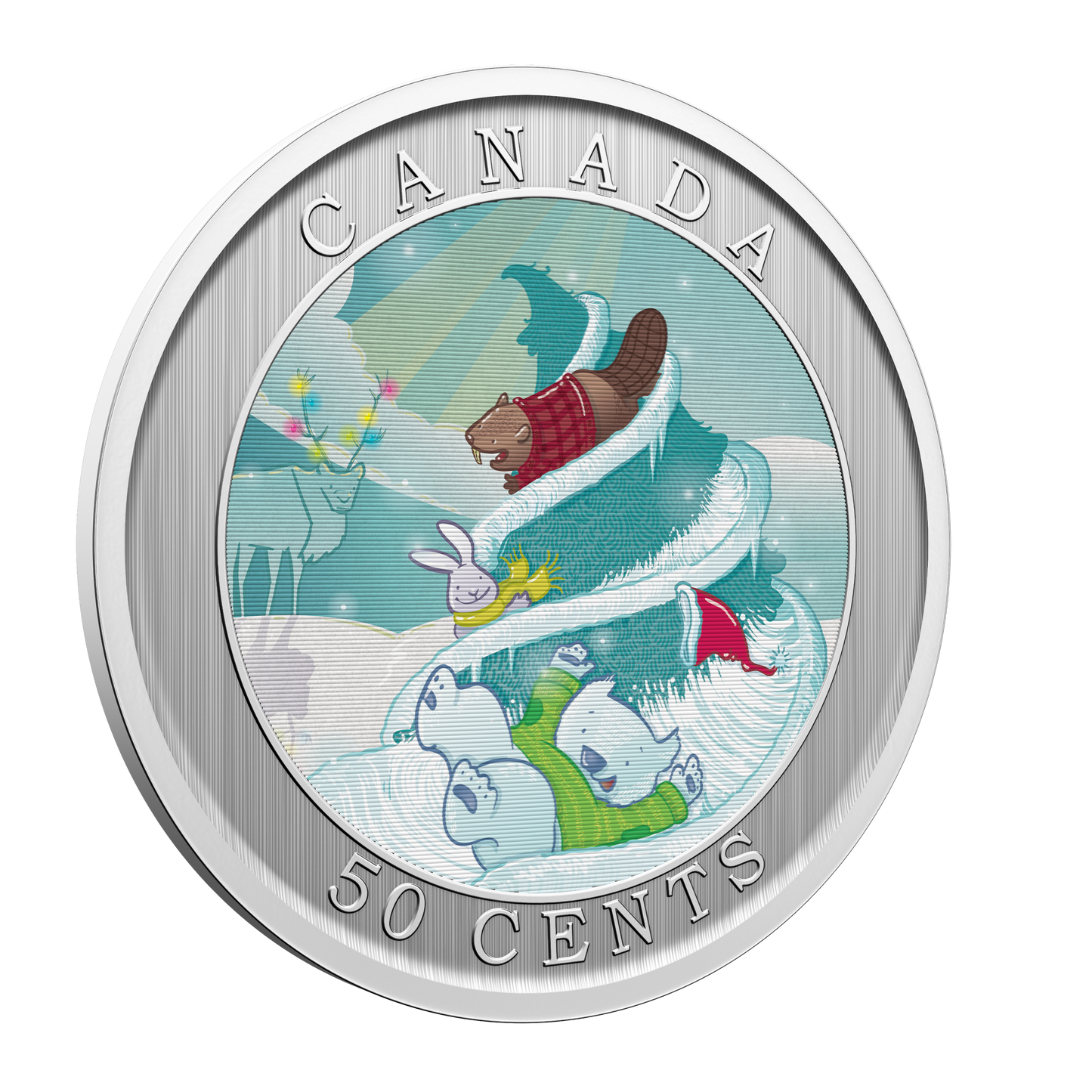 2025 Canada 50-cent Whimsical Holiday Tree Lenticular Coin