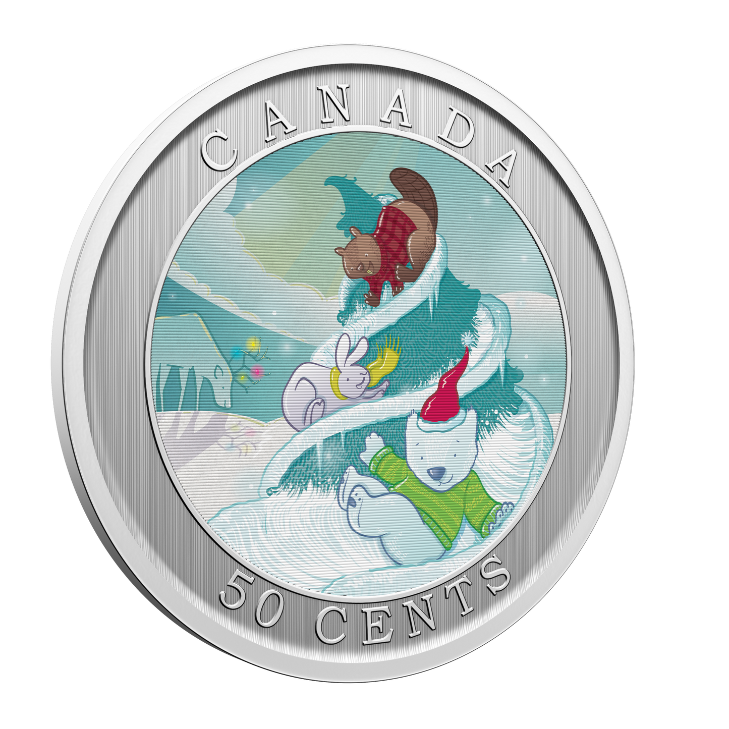 2025 Canada 50-cent Whimsical Holiday Tree Lenticular Coin
