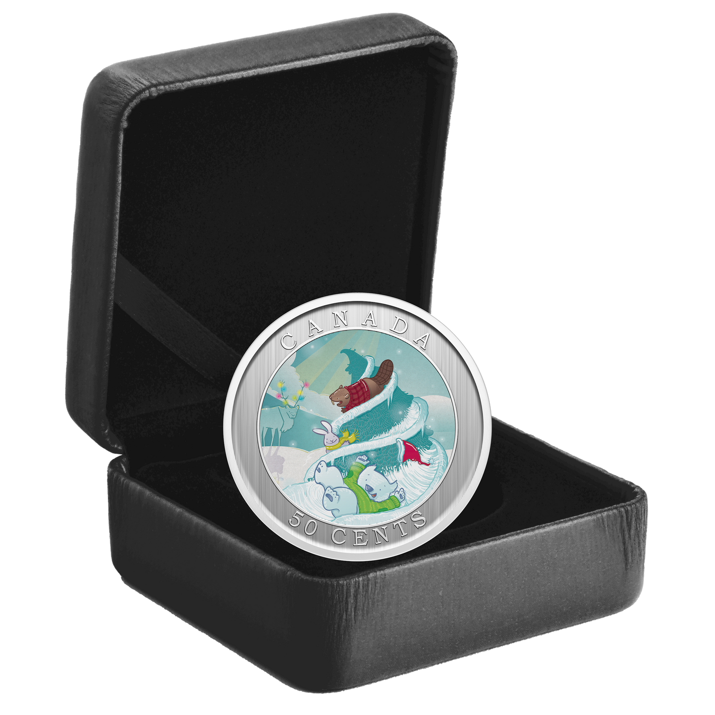 2025 Canada 50-cent Whimsical Holiday Tree Lenticular Coin