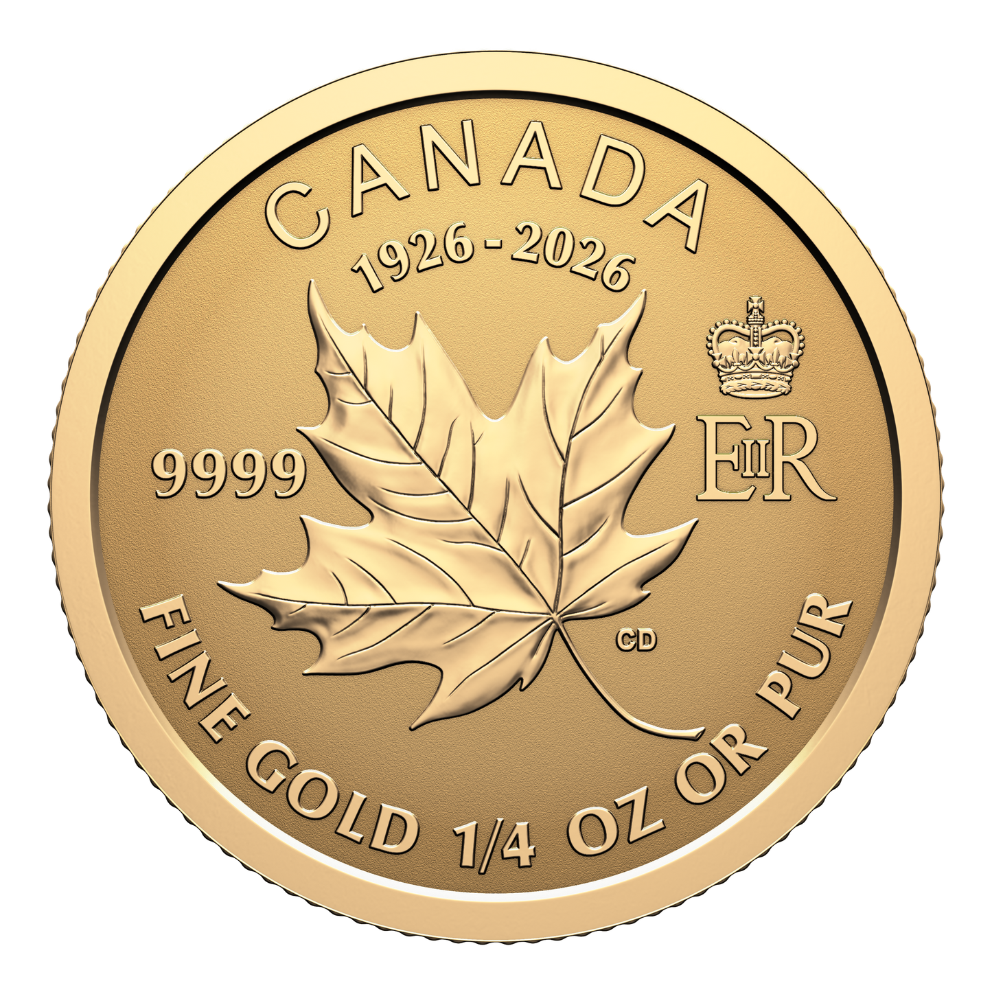 2026 Canada Commemorating the 100th Birthday of Queen Elizabeth II Pure Gold Fractional Set