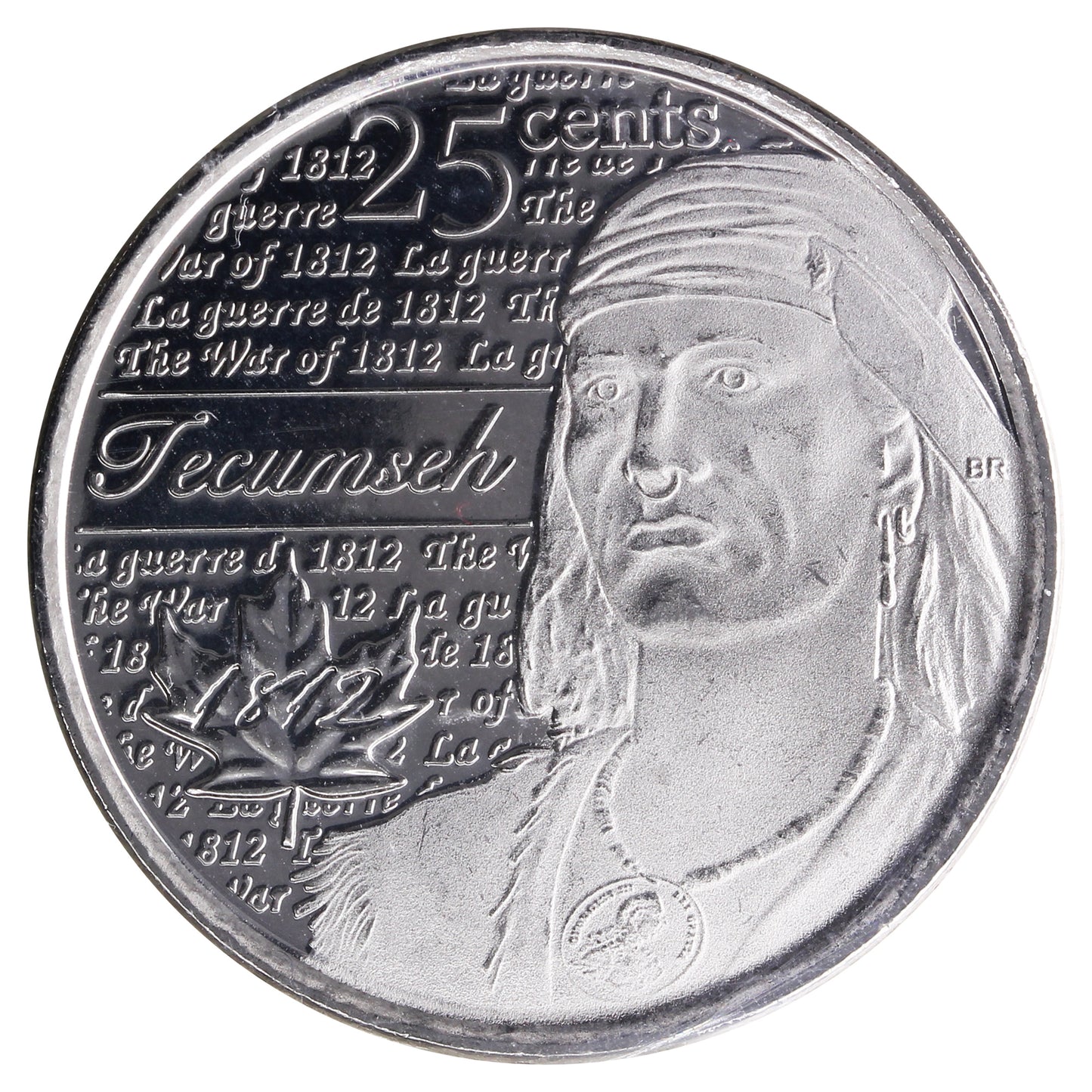 2012 Tecumseh Canada 25-cents ICCS Certified MS66