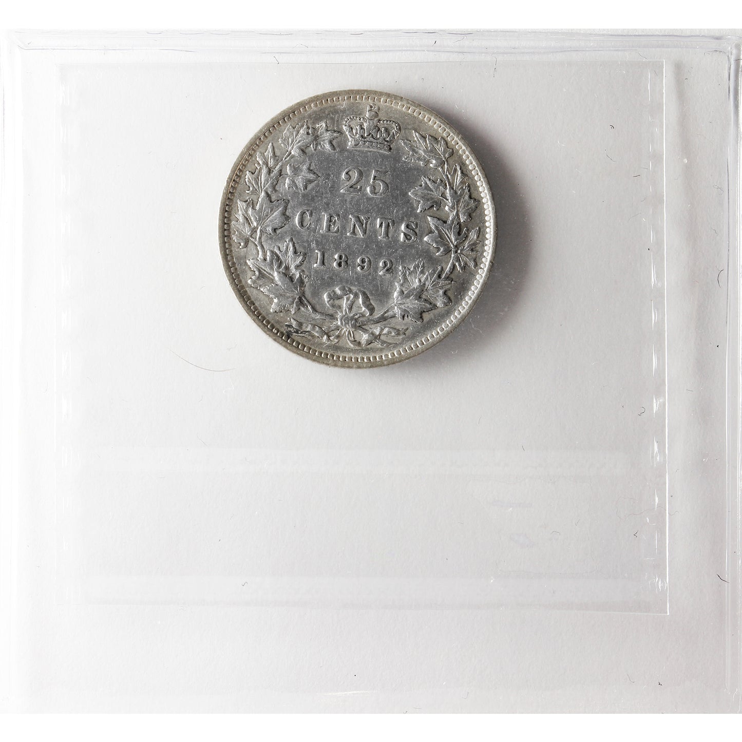 1892 Canada 25-cents ICCS Certified EF-40
