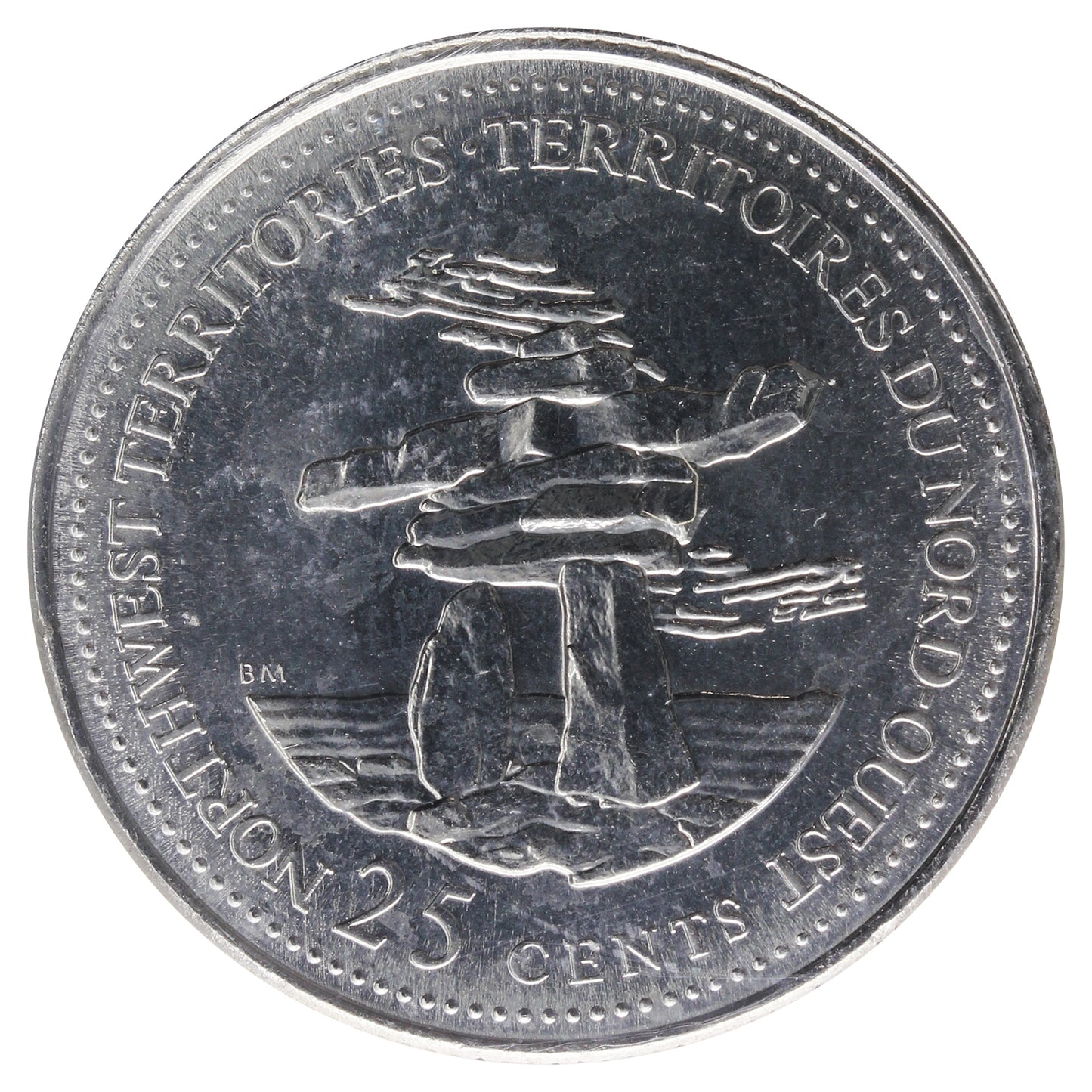 1992 NWT Canada 25-cents ICCS Certified MS65