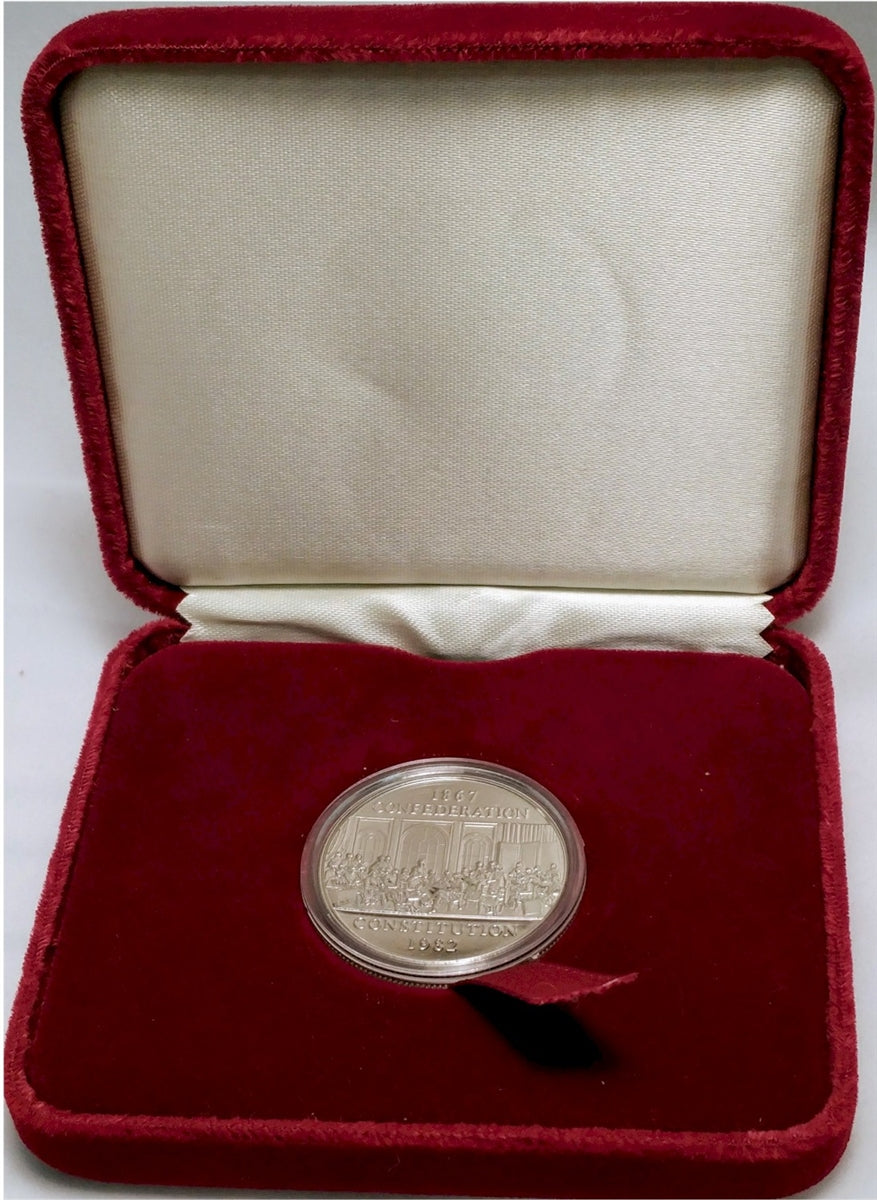 1982 Canada Constitution Commemorative Dollar in Proof-Like Finish w/case