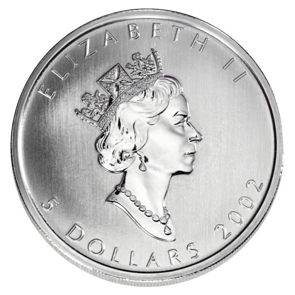 2002 Canada $5 Loon Hologram Silver Maple Leaf (No Tax)