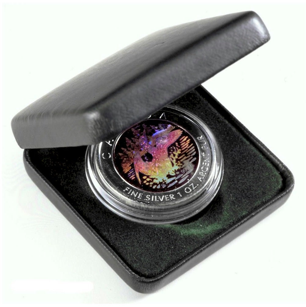 2002 Canada $5 Loon Hologram Silver Maple Leaf (No Tax)