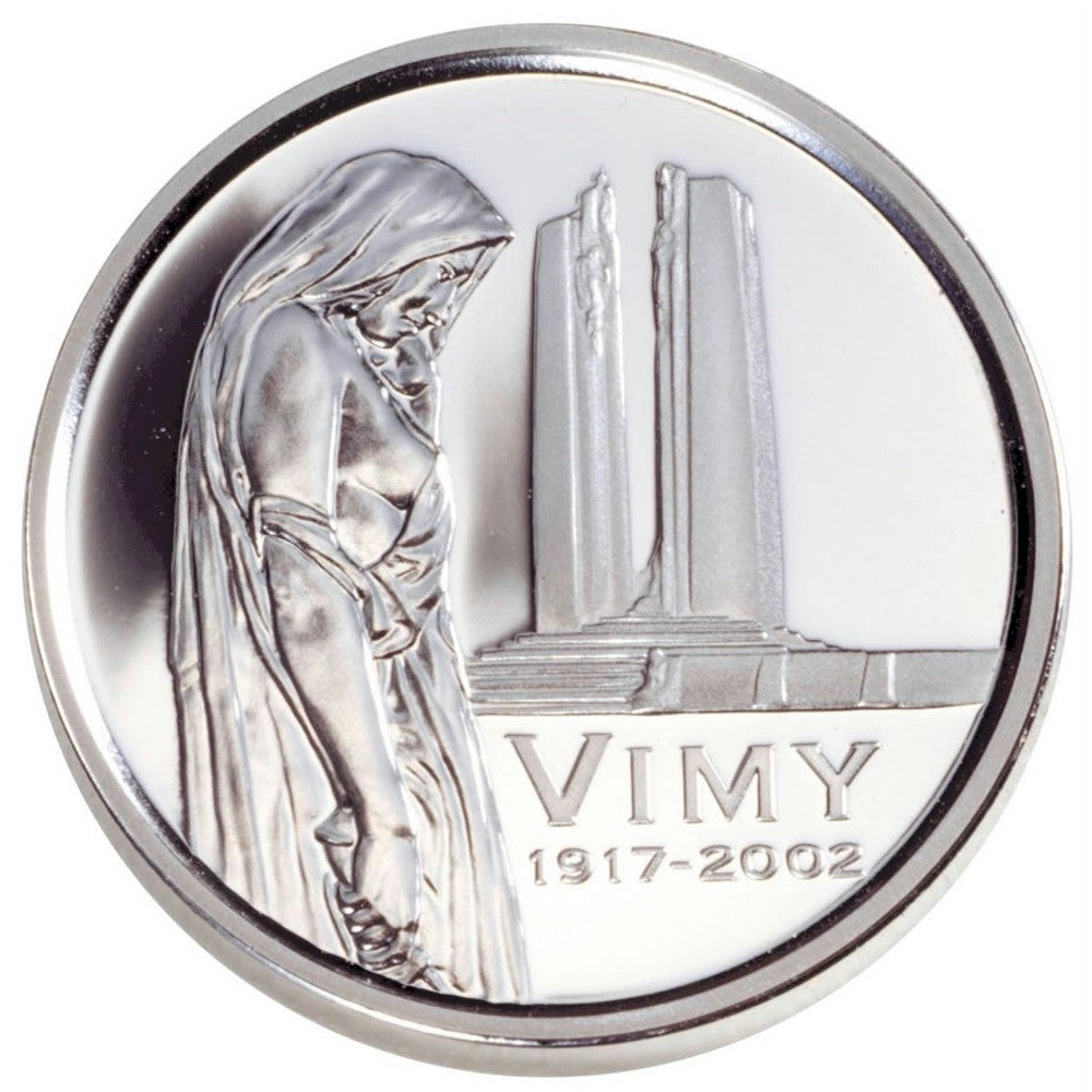 2002 Canada 5-cent Vimy Ridge Sterling Silver Proof