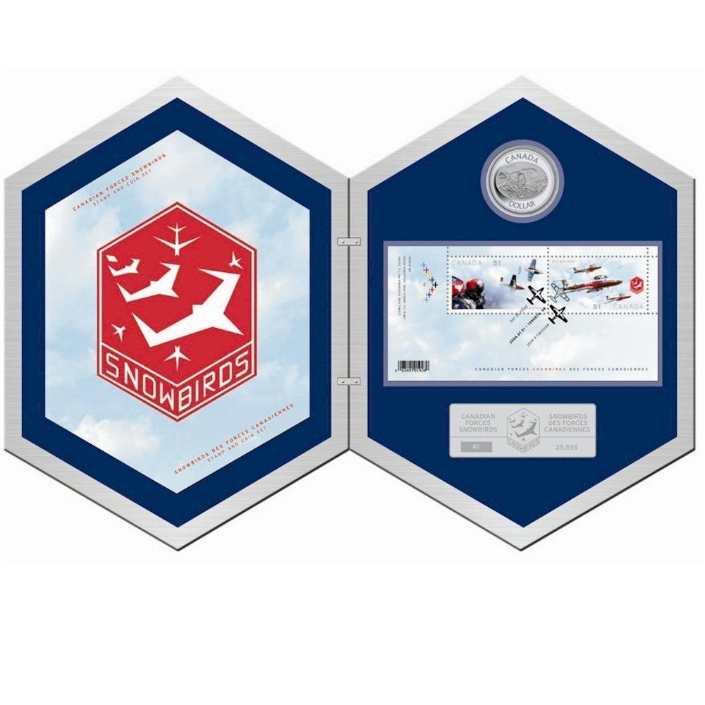 RDC 2006 Canada $5 Snowbirds Coin and Stamp Set (No Tax) Issues