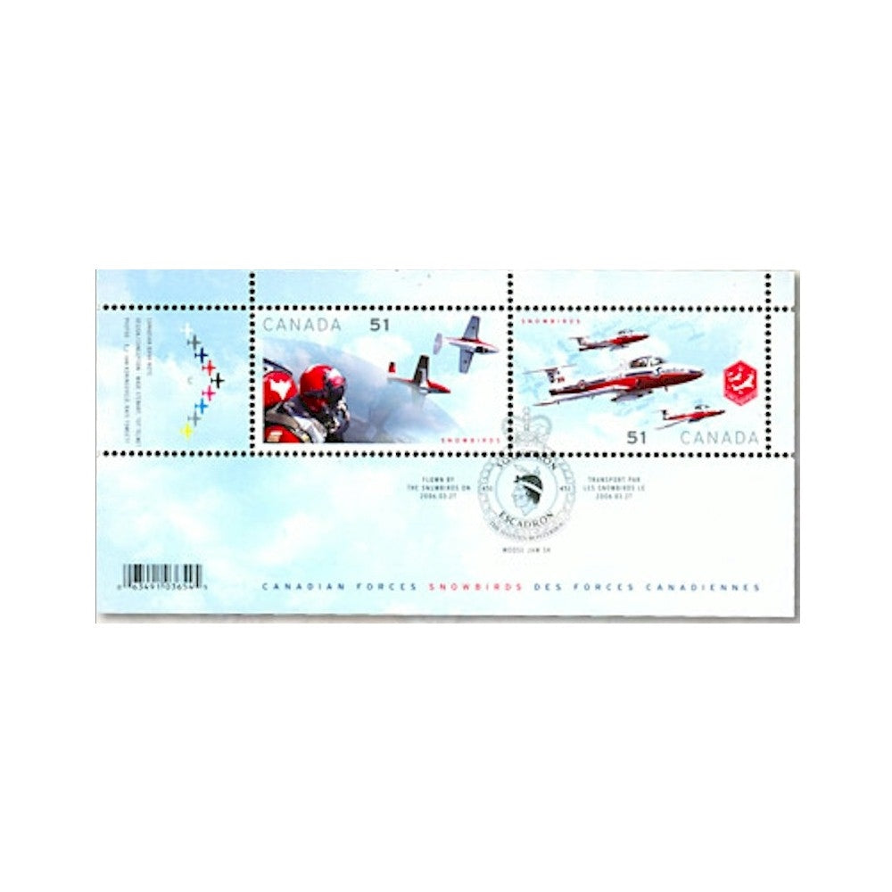 RDC 2006 Canada $5 Snowbirds Coin and Stamp Set (No Tax) Issues