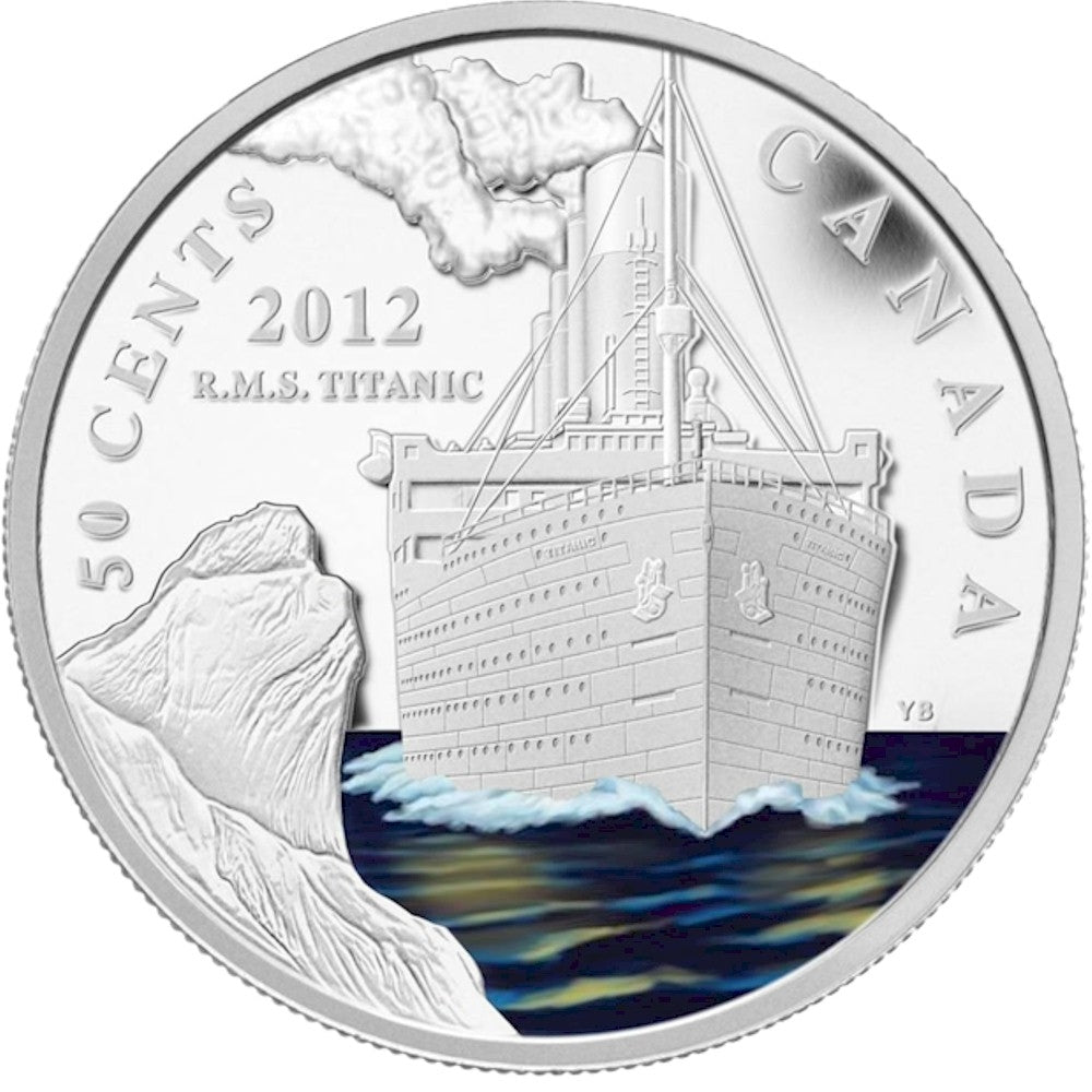2012 Canada Titanic 2-Coin & Stamp Collector's Set (1912-2012) worn outer sleeve