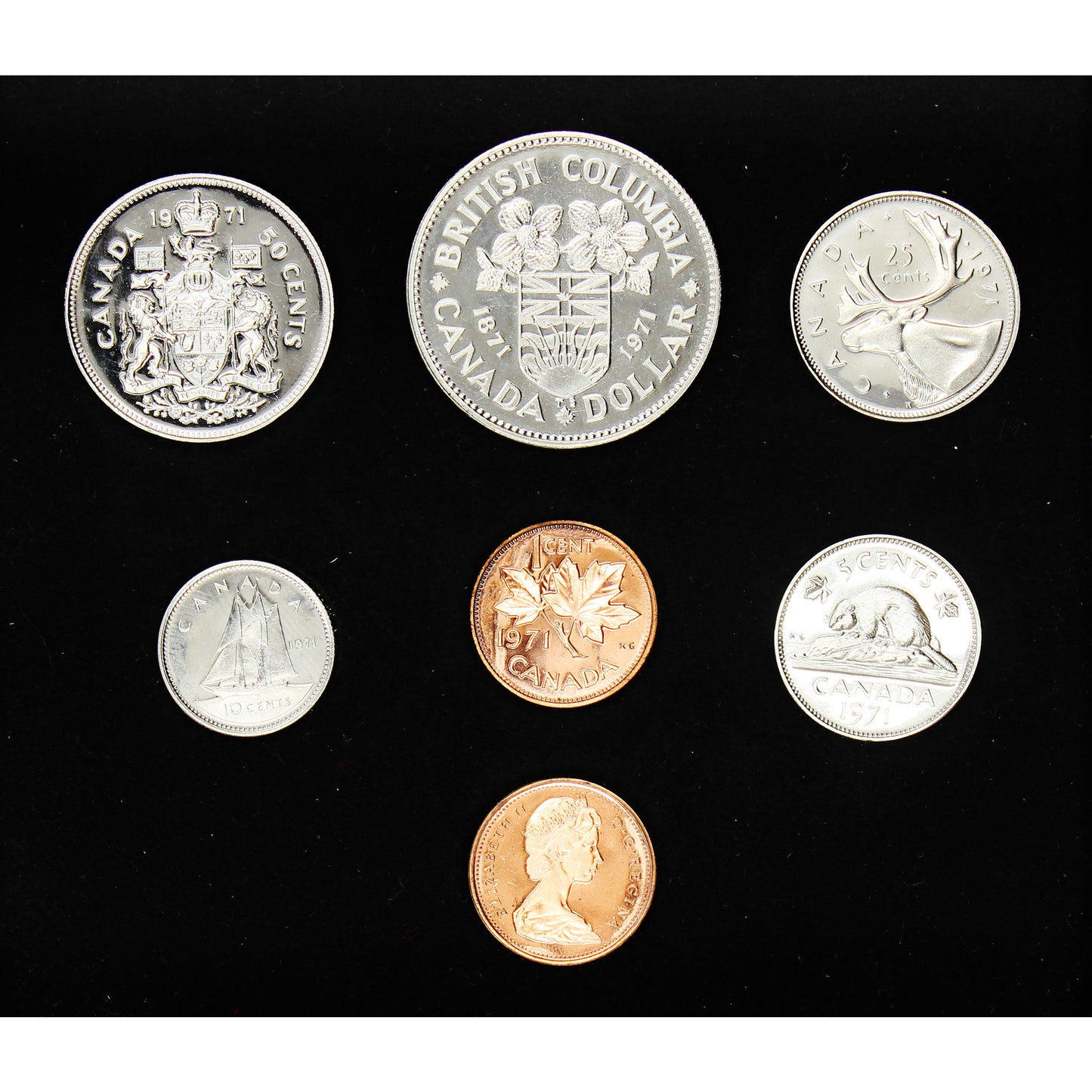 1971 Canada Specimen Double Penny Set (coins could be lightly toned)