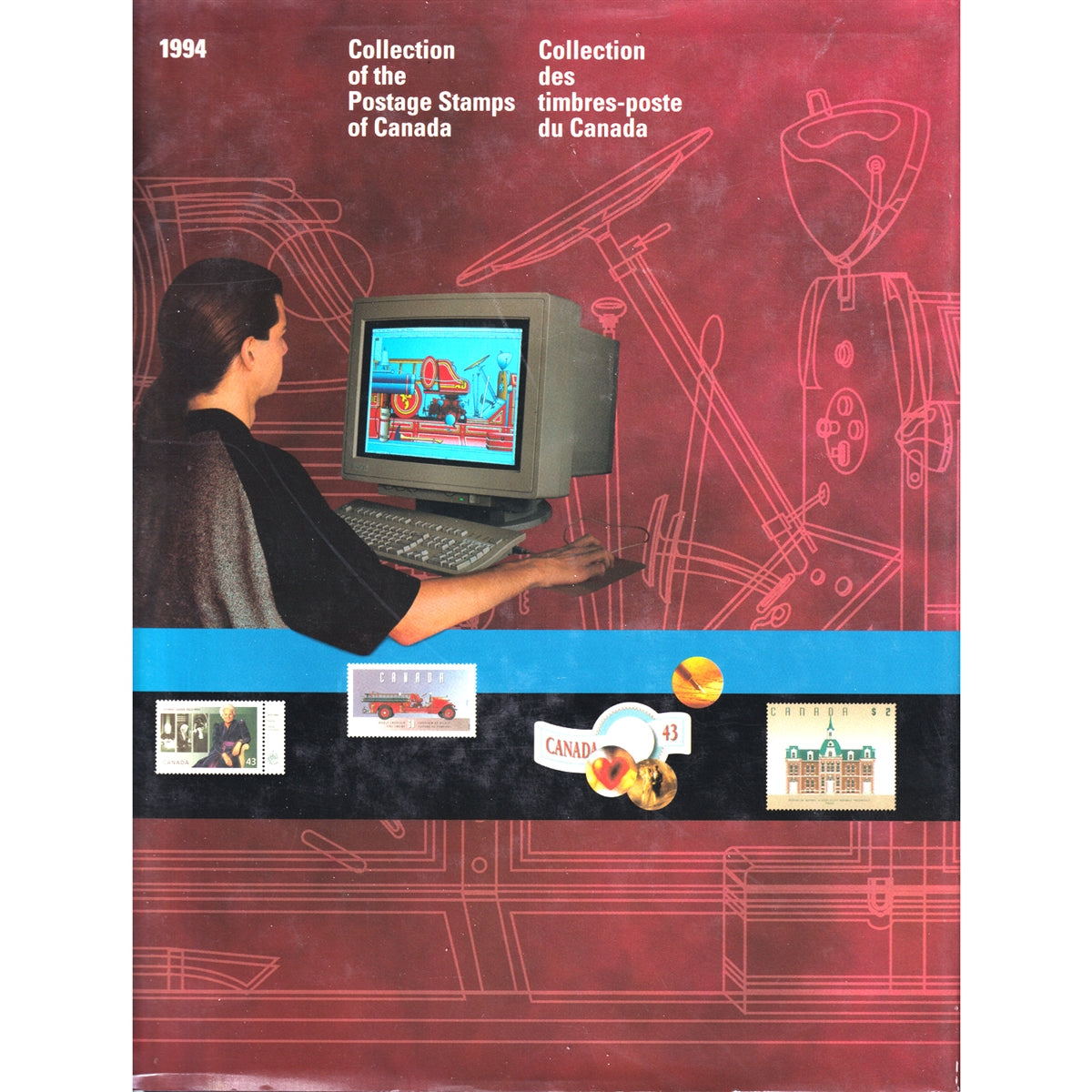 1994 Canada Post Annual Souvenir Collection of Stamps in Book (Light Wear)