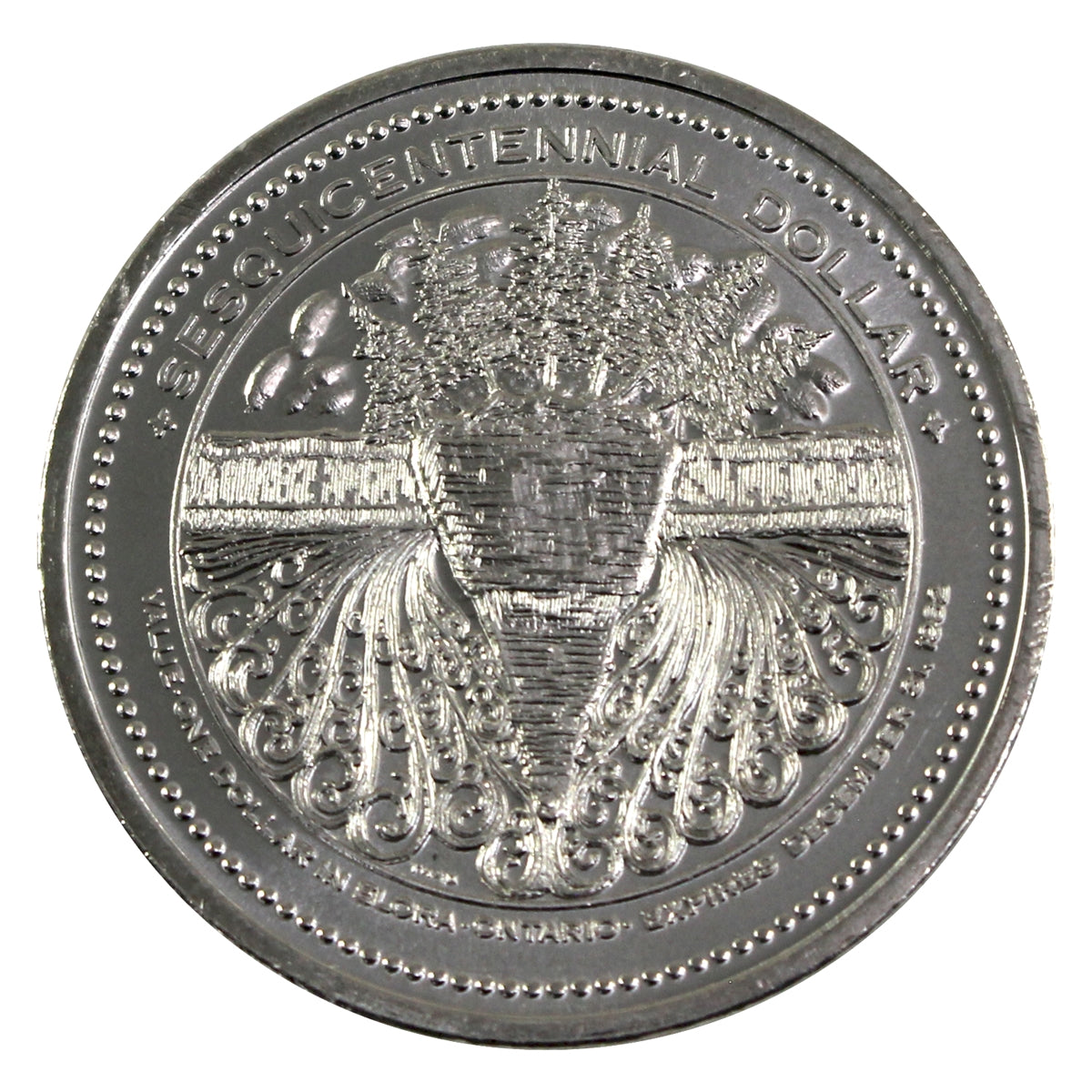 1982 Elora, ON, Sesquicentennial Dollar Trade Token