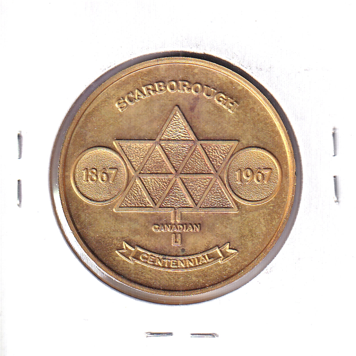 1867-1967 Canada Scarborough Centennial Celebration Medallion