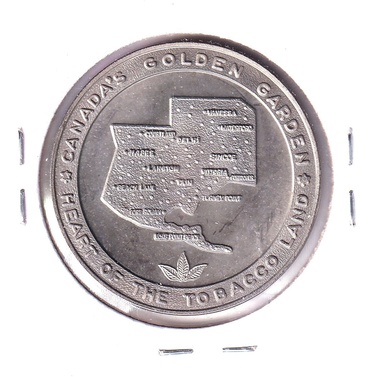 1967 Norfolk County, ON, Centennial Medallion: Heart of the Tobacco Land (Issues)