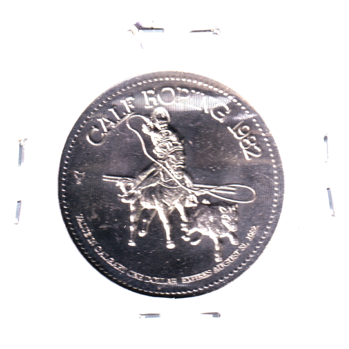 1982 Calgary Stampede Dollar Trade Token: Calf Roping & Pete Knight