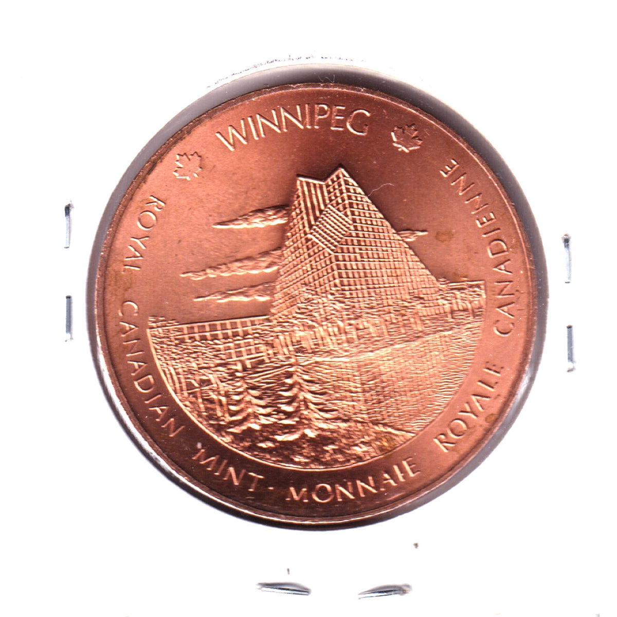 Royal Canadian Mint Ottawa & Winnipeg Copper Medallion