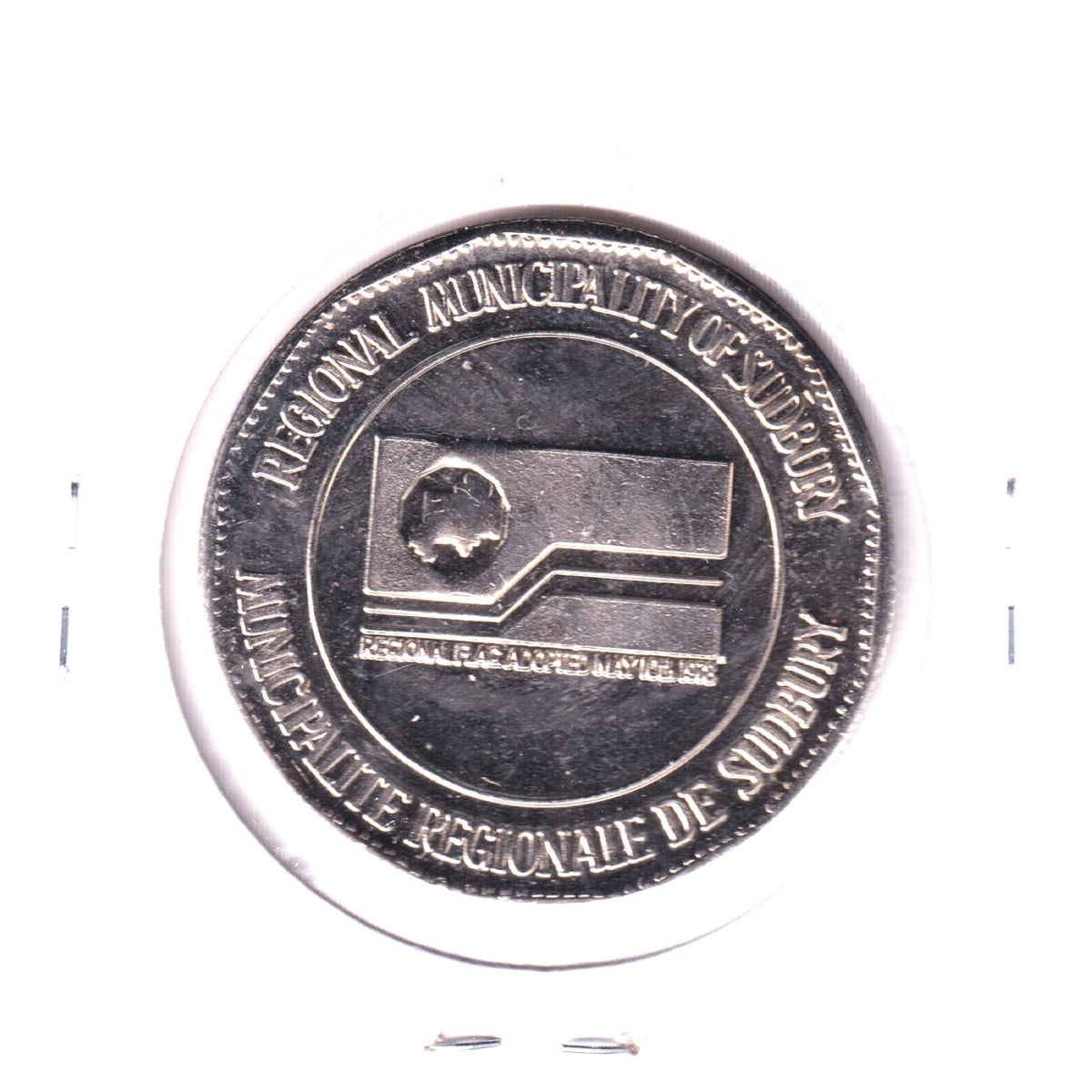1979 Sudbury, Ontario, $2 Trade Token: Discovery of Nickel Copper Ore