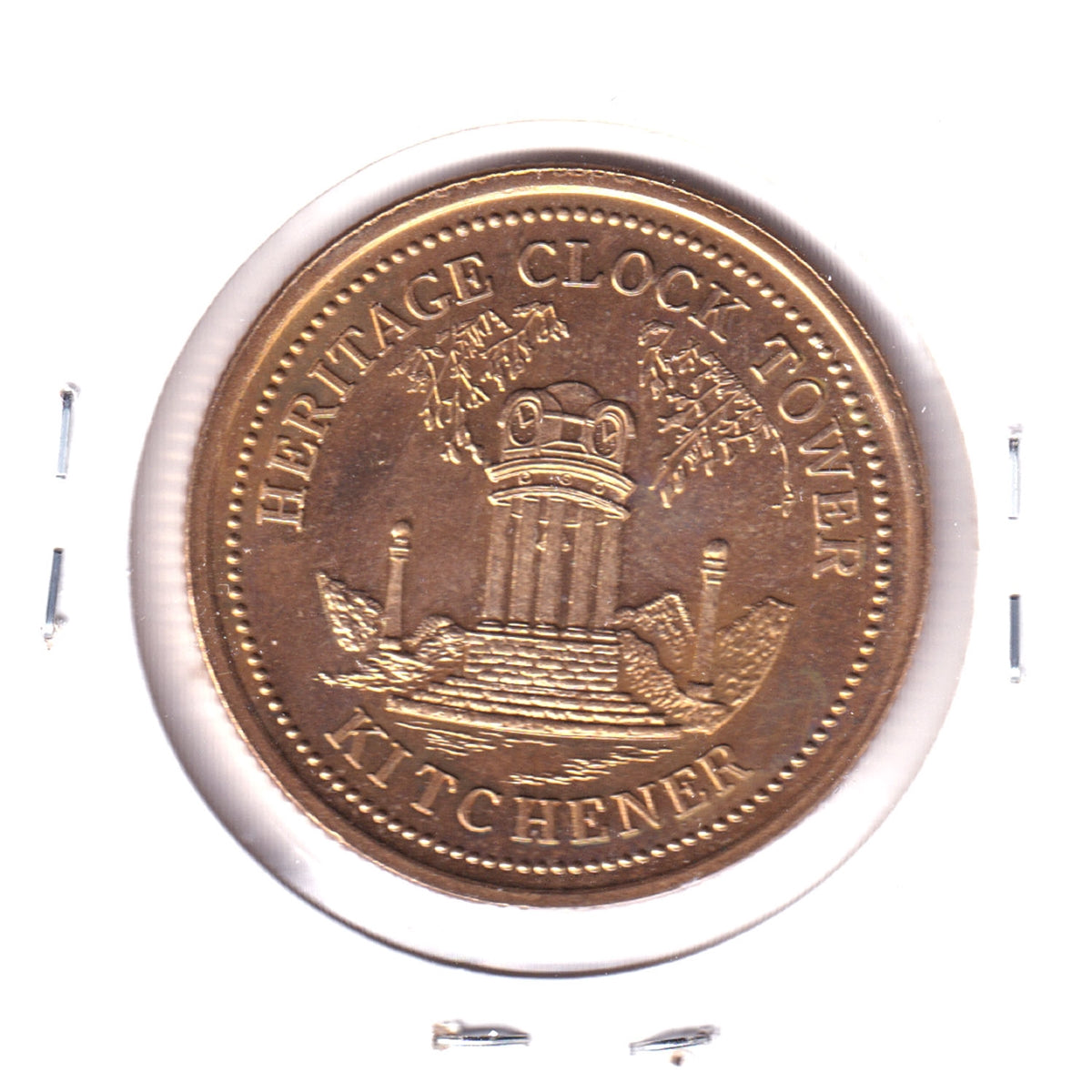 1996 Kitchener-Waterloo Oktoberfest $2 Trade Token: Heritage Clock Tower
