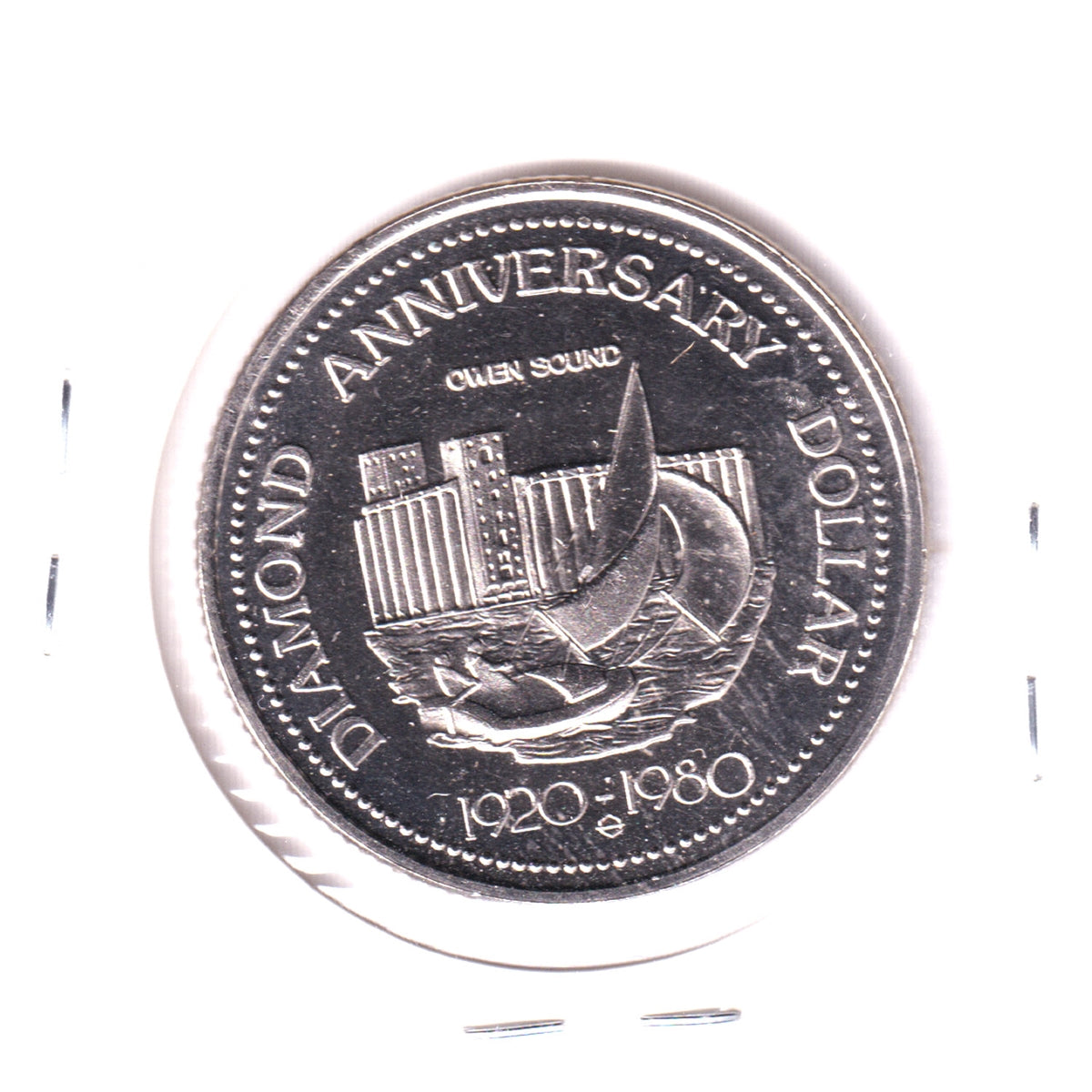 1980 Owen Sound, Ontario, 60th Anniversary Trade Dollar Token